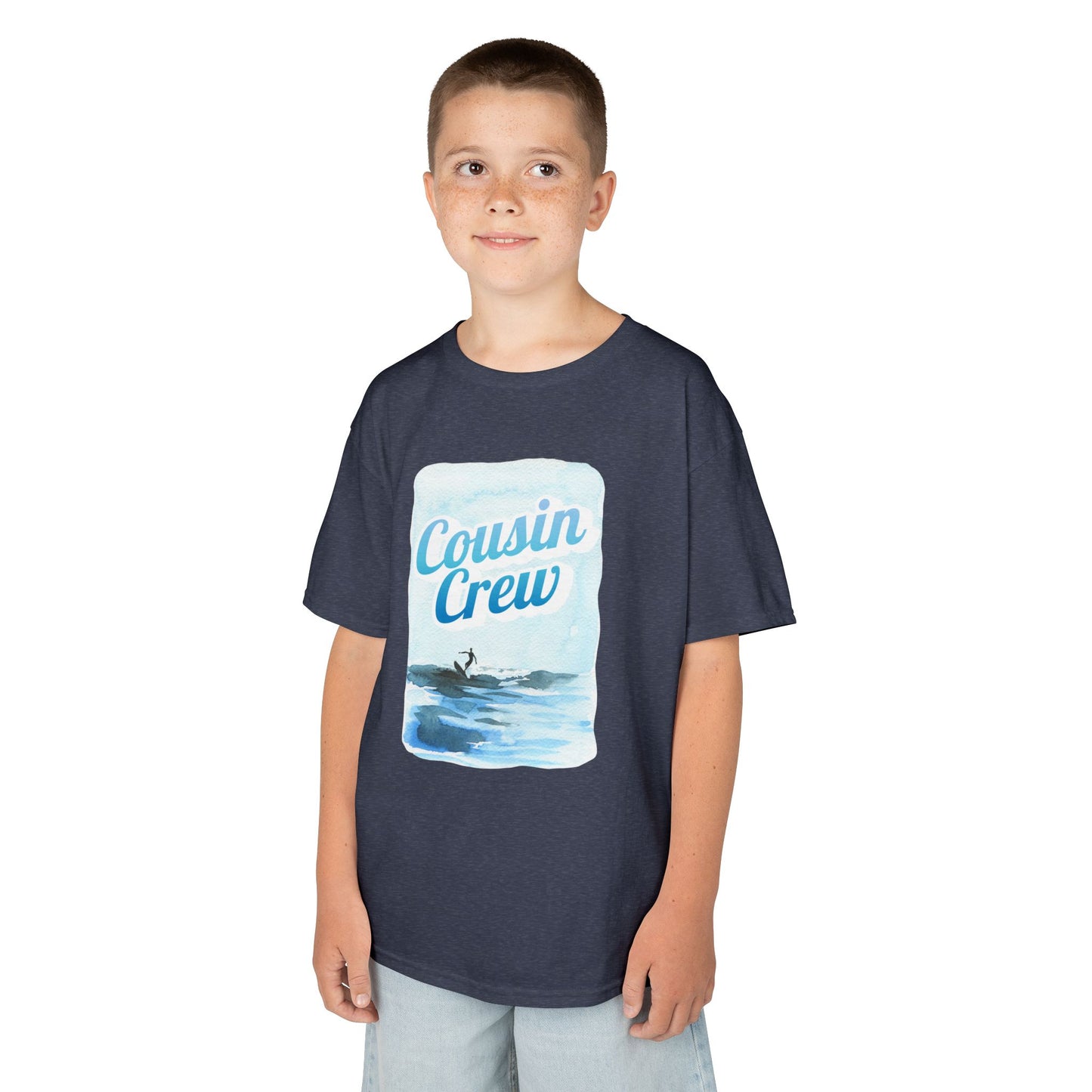 Cool Cousin Crew Kids Tee - Summer Fun, Family Gatherings, Beach Days, Mini Collection