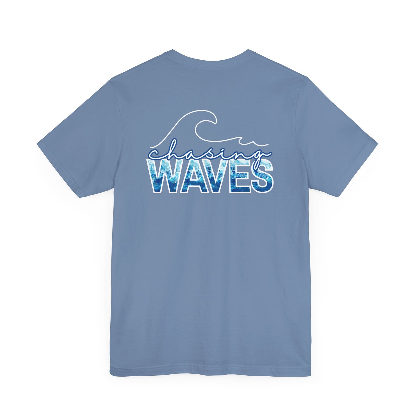 Chasing Waves -- Unisex Summer Shirt, Beachwear, Vacation Top, Summer Nights Apparel