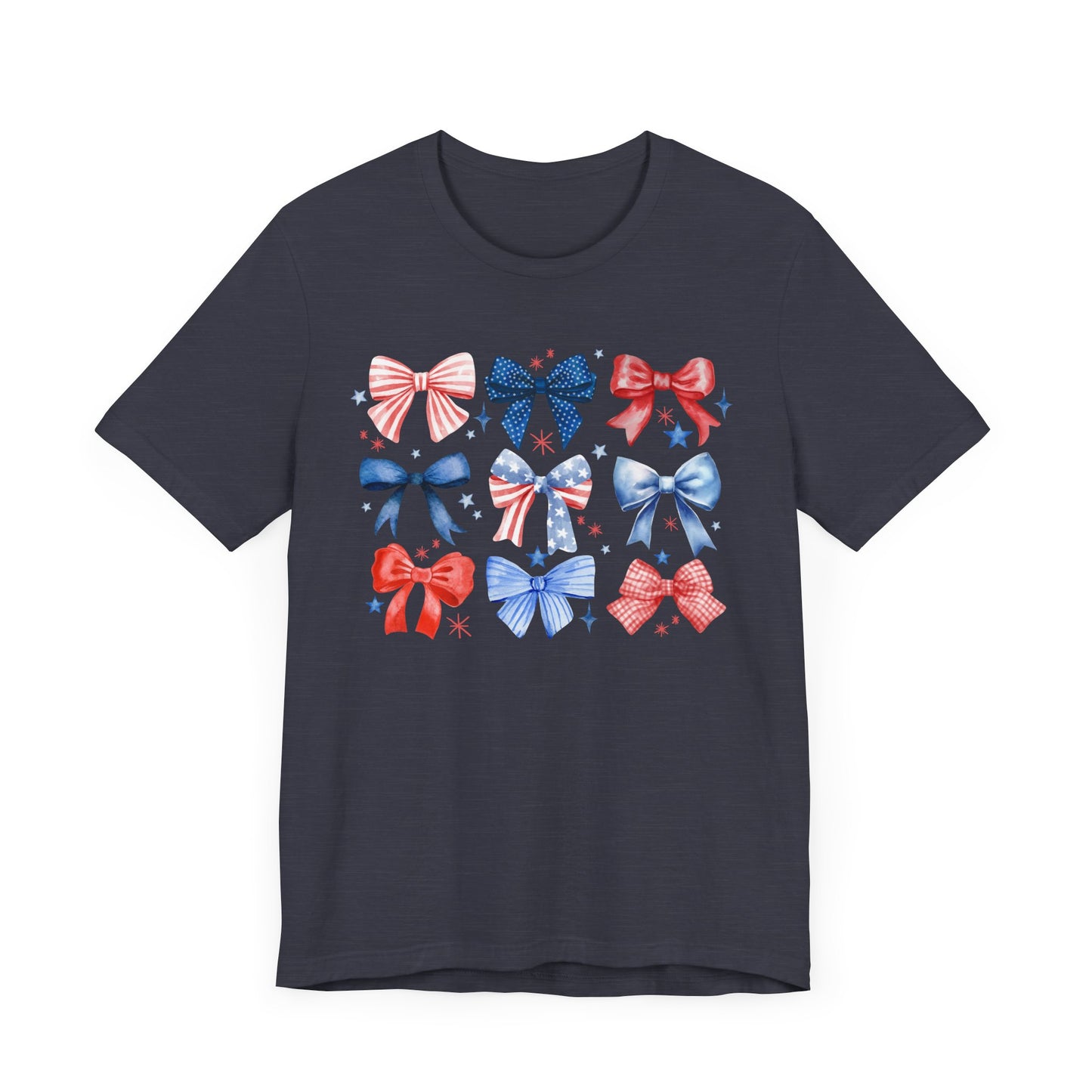 Patriotic Bow Print Tee - Holiday