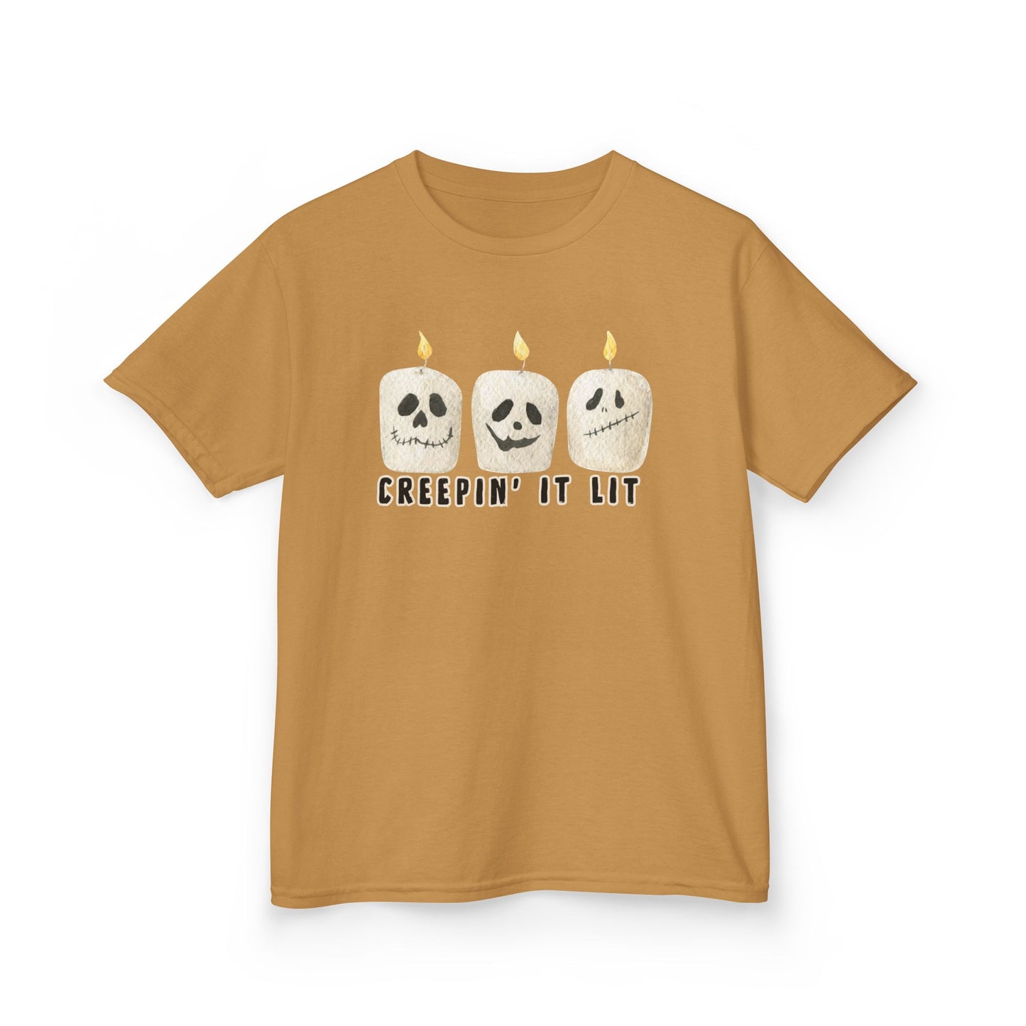 Creepin' It Lit Kids Tee, Halloween Shirt for Kids