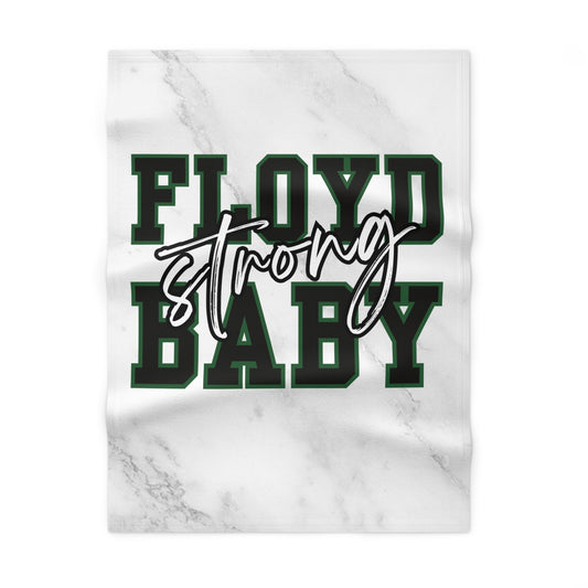 Floyd Strong Baby Blanket - Soft Fleece Plush Nursery Throw