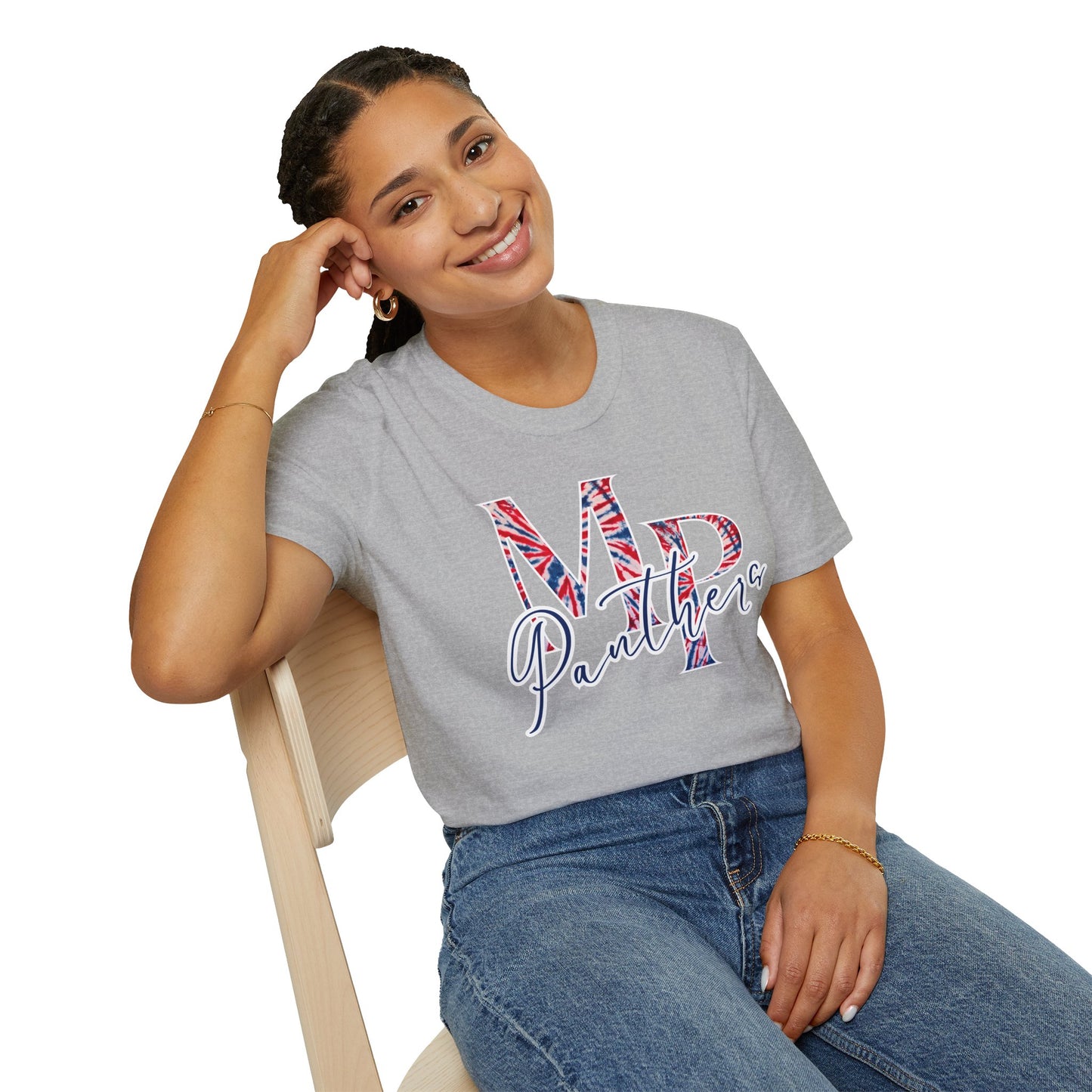 Miller Place Panther Tie Dye Unisex Graphic T-Shirt