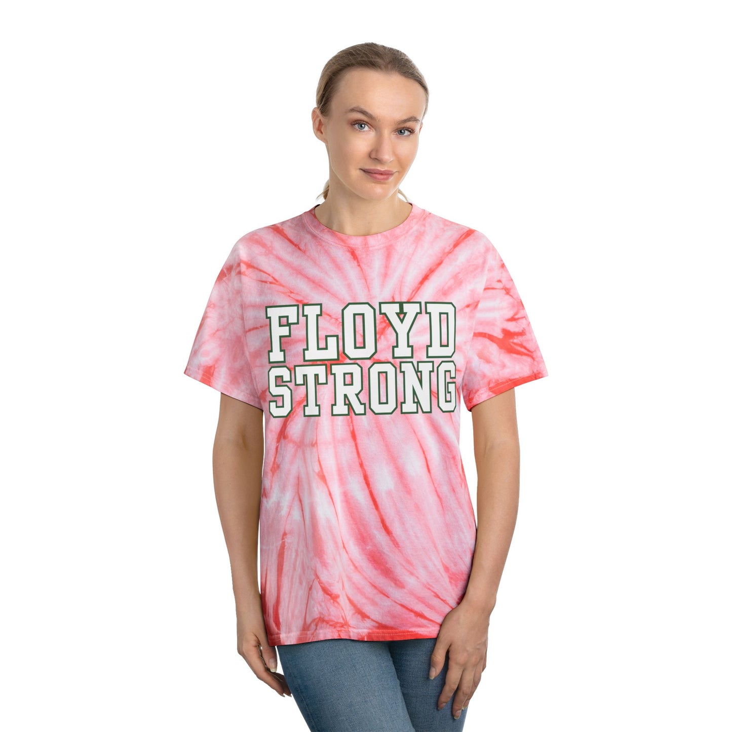 Floyd Strong Tie-Dye Tee - Bright Yellow Cyclone T-Shirt for Positive Vibes