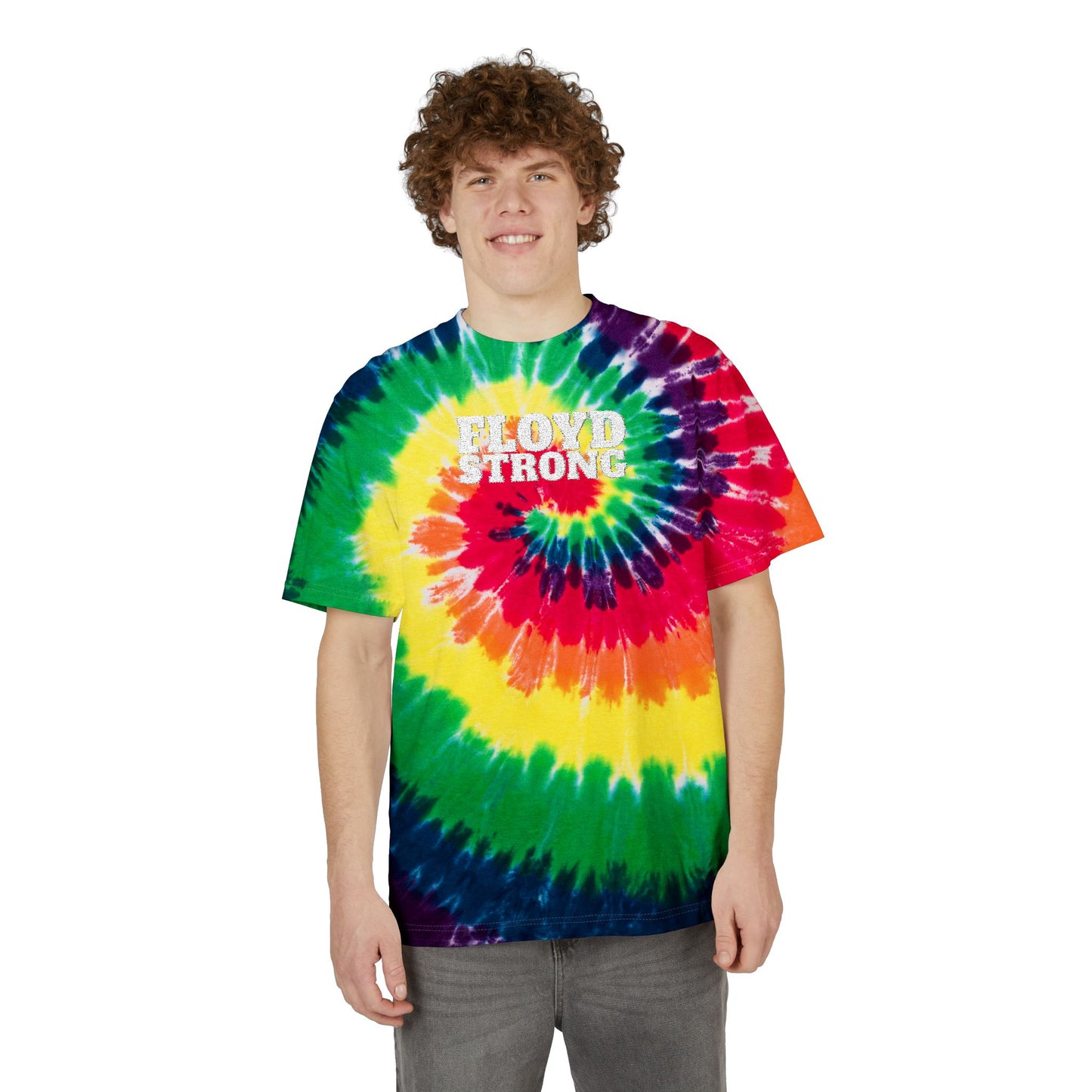 FLOYD STRONG Tie-Dye T-Shirt -Embroidered