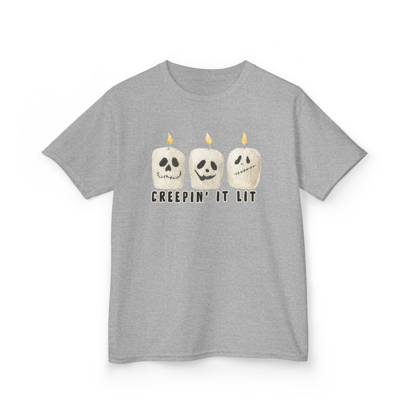 Creepin' It Lit Kids Tee, Halloween Shirt for Kids