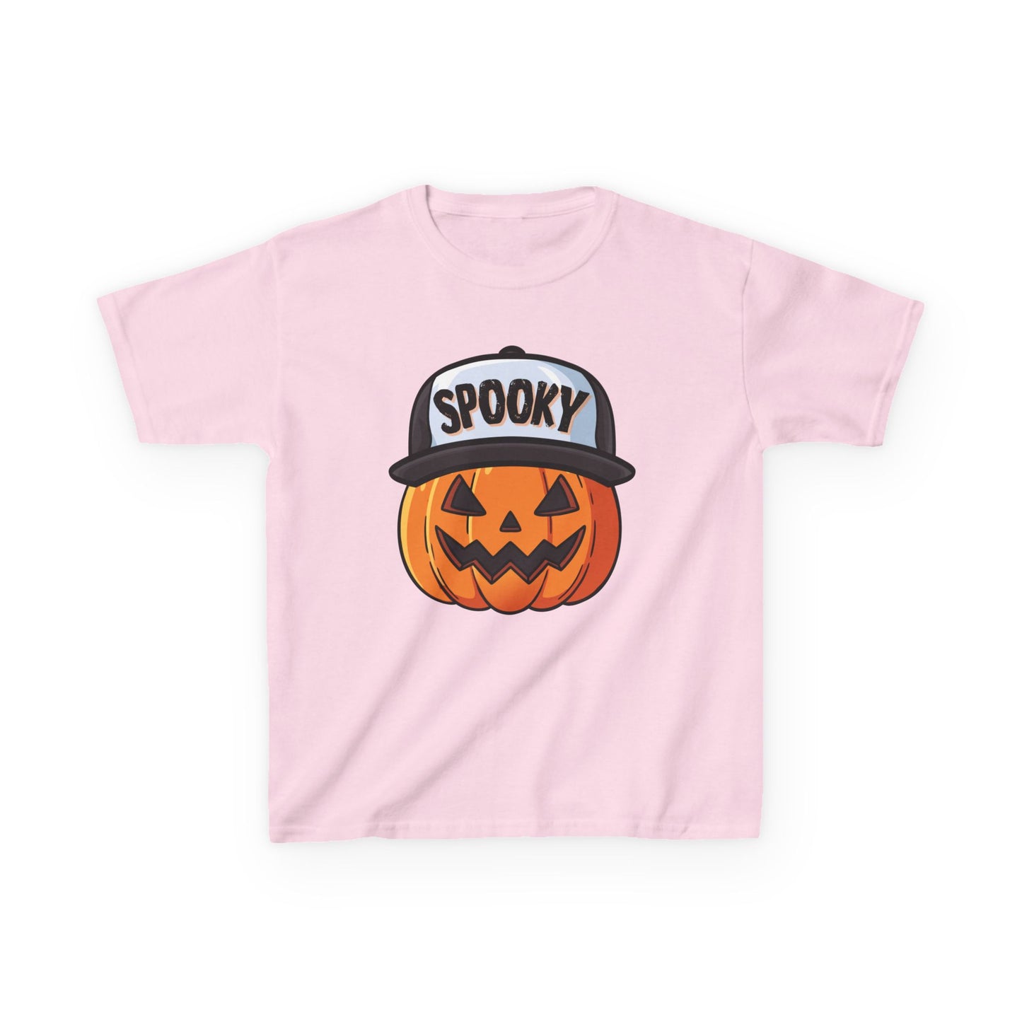 Spooky Pumpkin w/ Hat | Halloween | Kids Cotton™ Tee