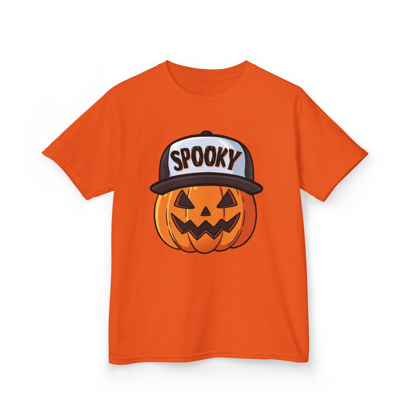Spooky Pumpkin w/ Hat | Halloween | Kids Cotton™ Tee
