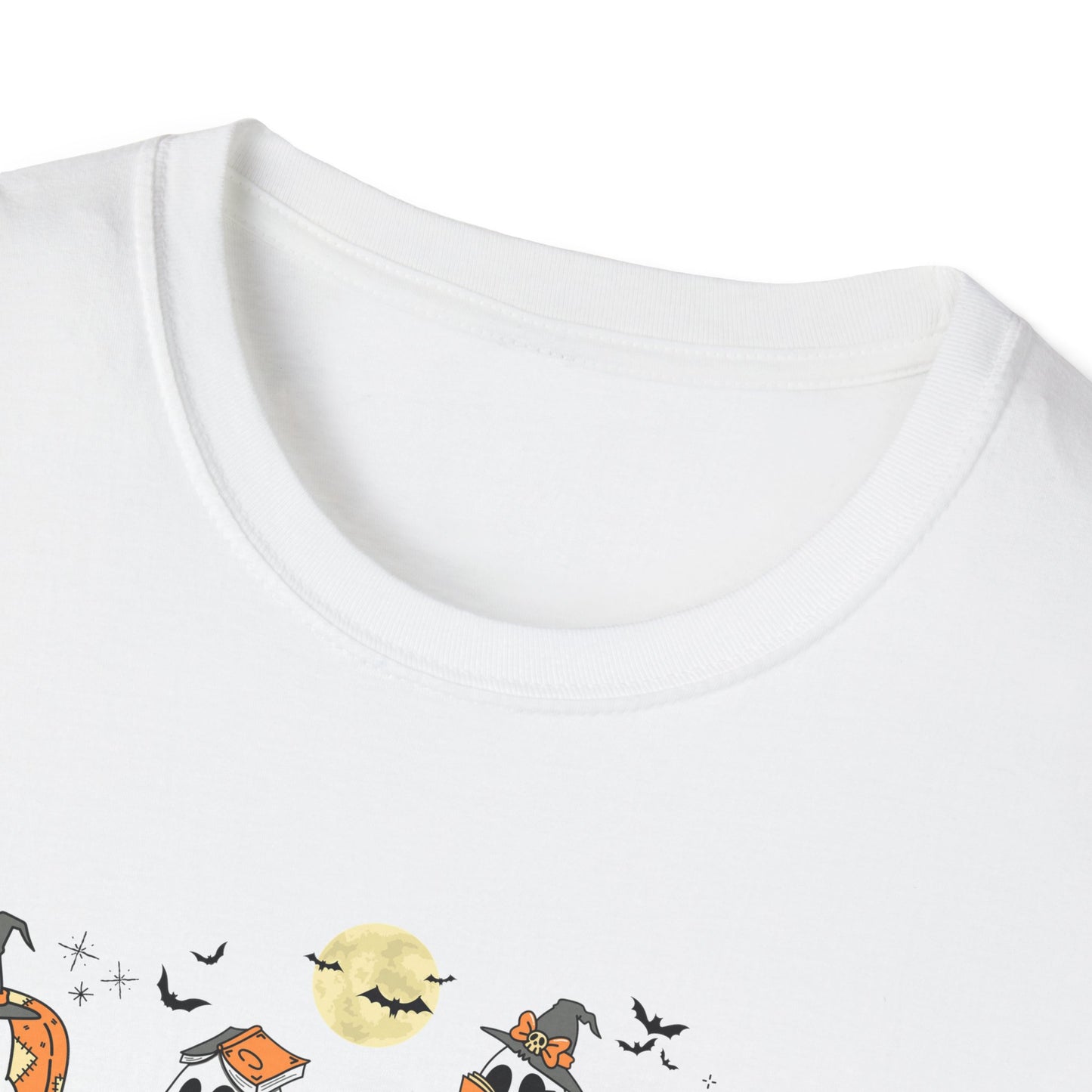 Reading Ghosts- Spooky Season, Unisex Softstyle Tee