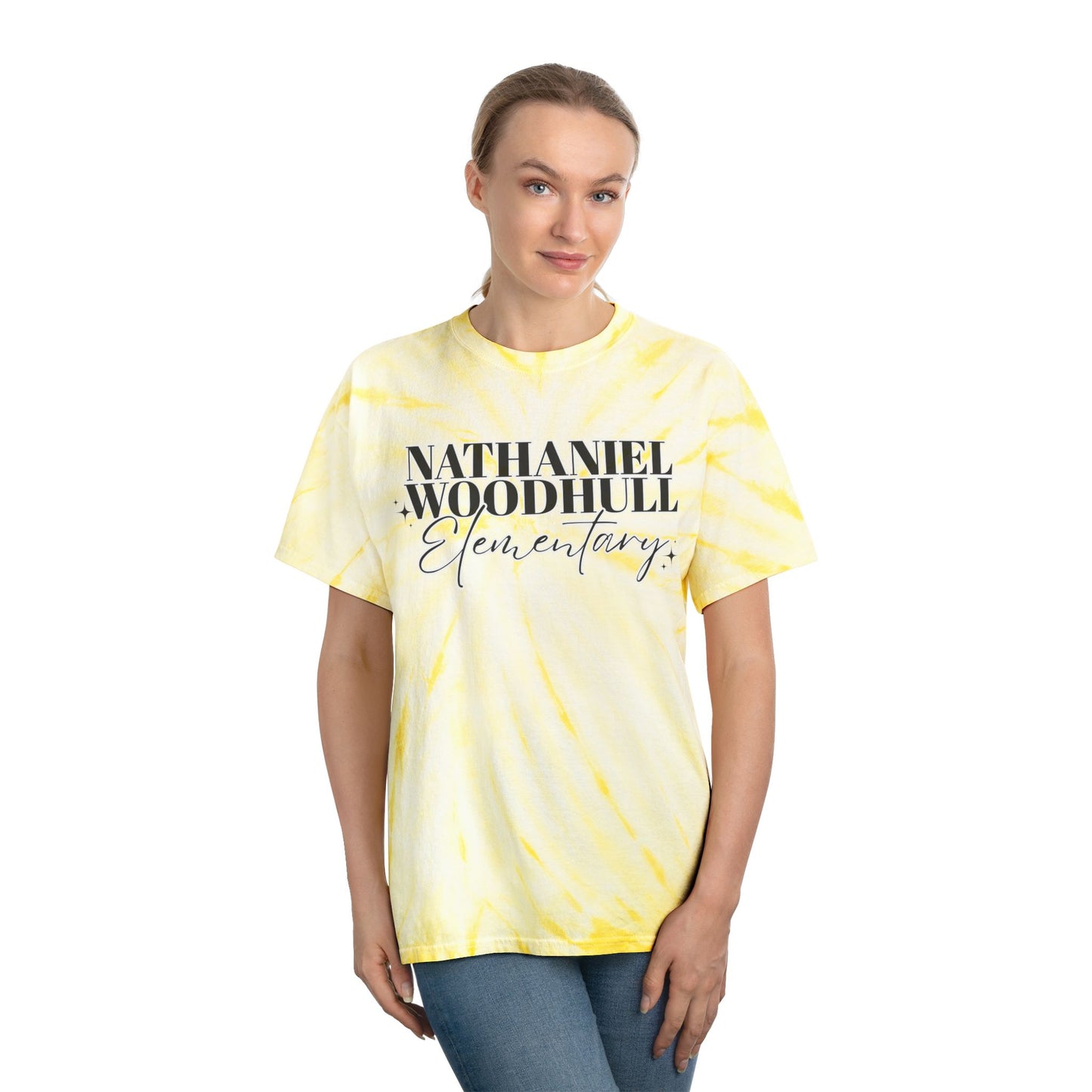 Woodhull Tie-Dye Tee, Fun Summer Shirt, Unique Gift, Vibrant Cyclone Style