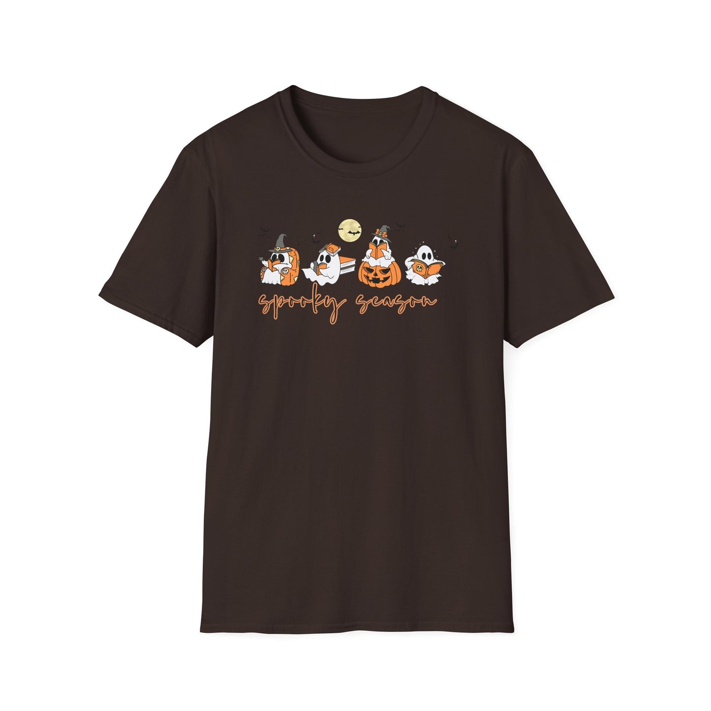 Reading Ghosts- Spooky Season, Unisex Softstyle Tee