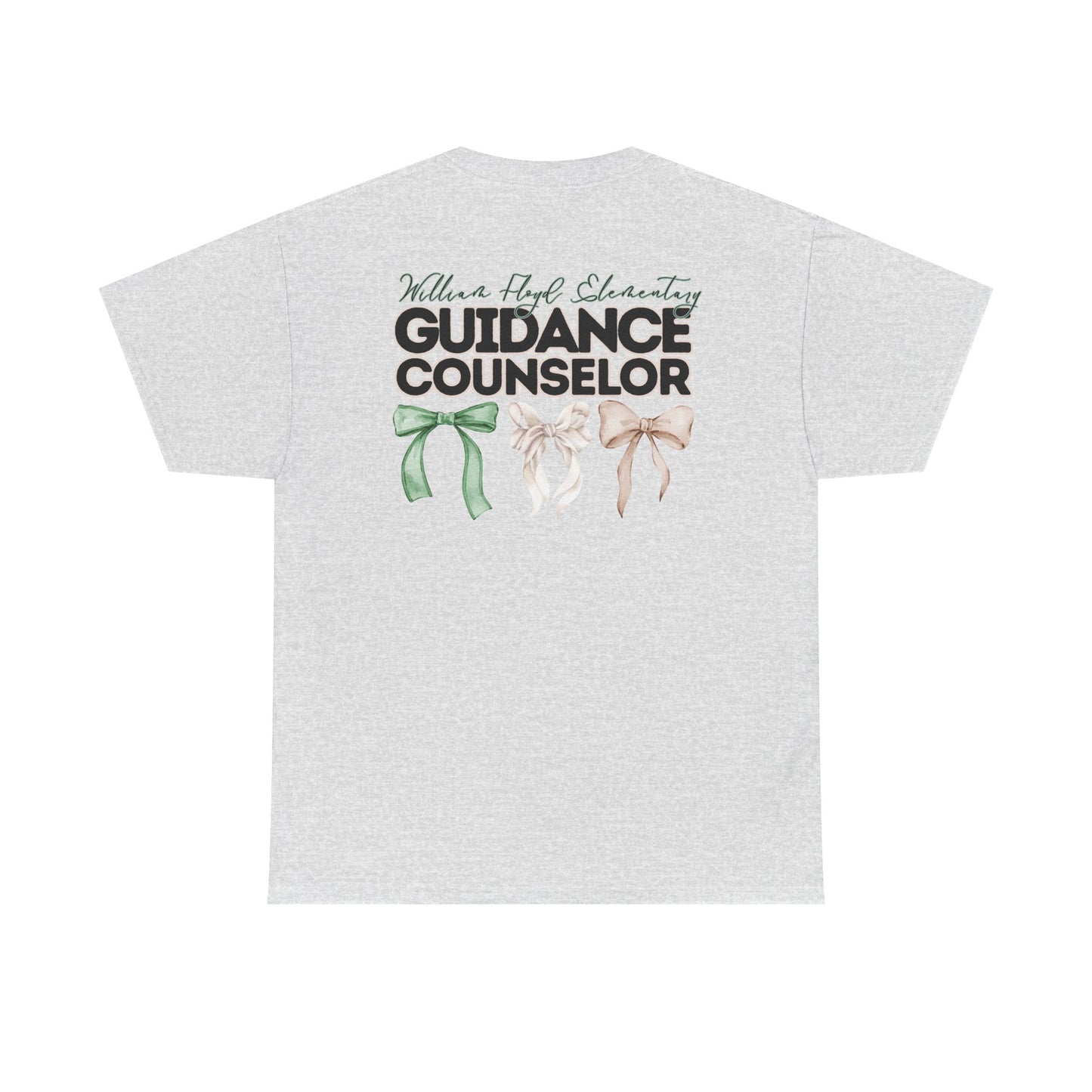 WFE Guidance Counselor and Bows- Unisex Heavy Cotton Tee with Bow Design