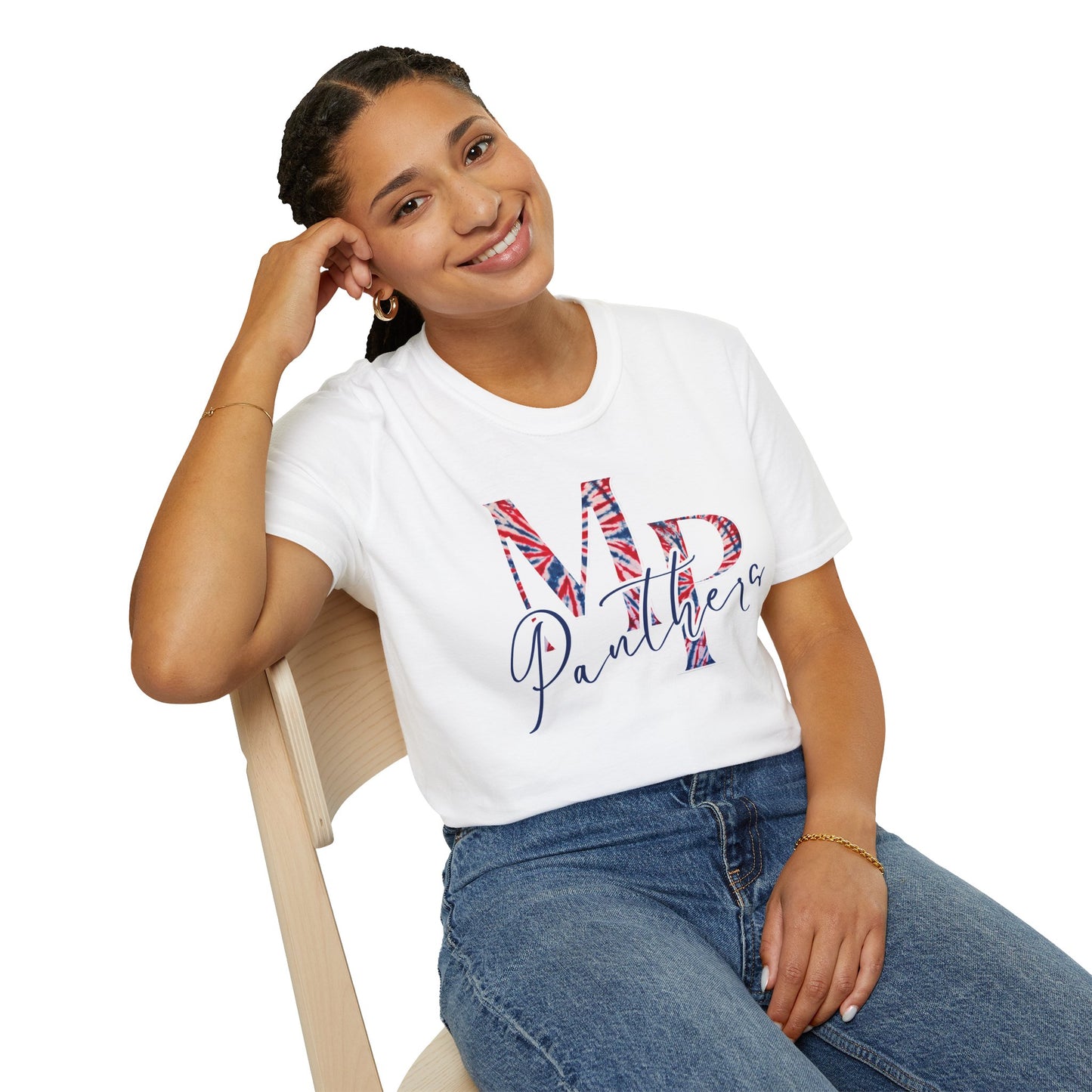 Miller Place Panther Tie Dye Unisex Graphic T-Shirt