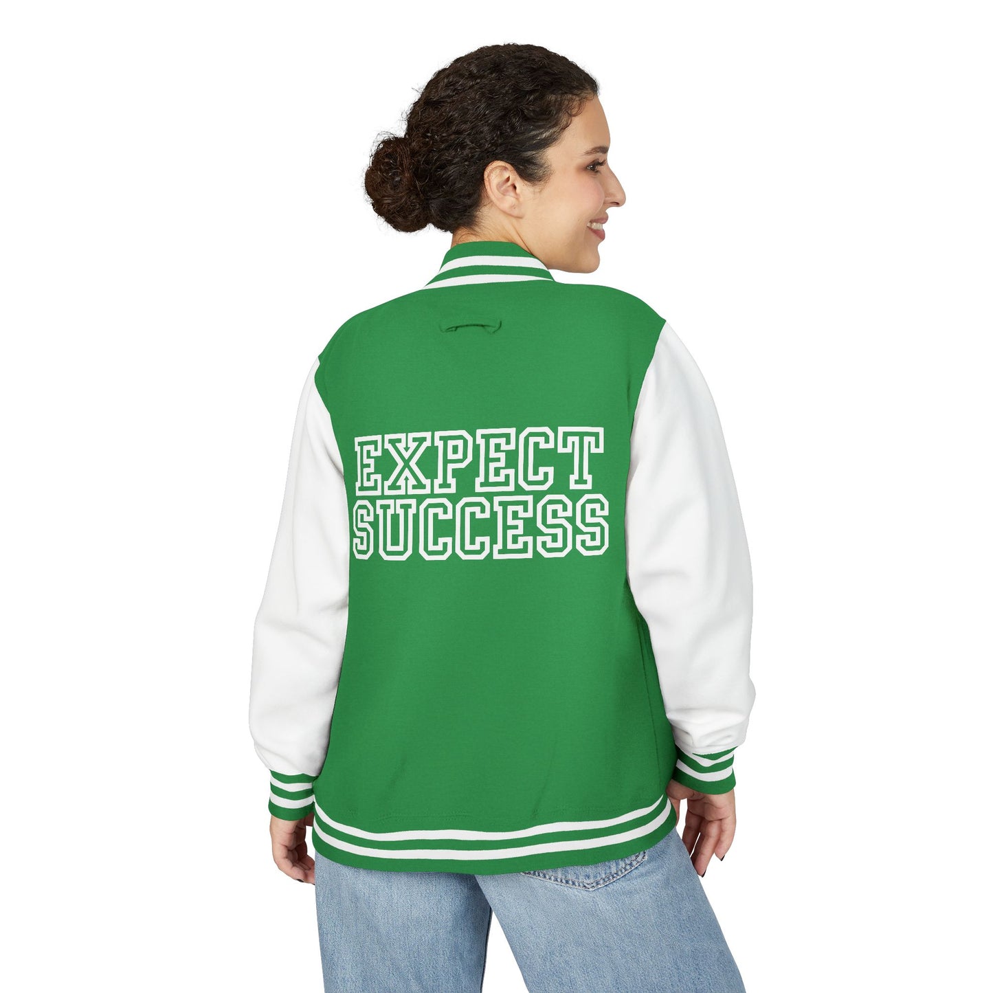 WFE Unisex Heavyweight Letterman Jacket - Expect Success Varsity Style