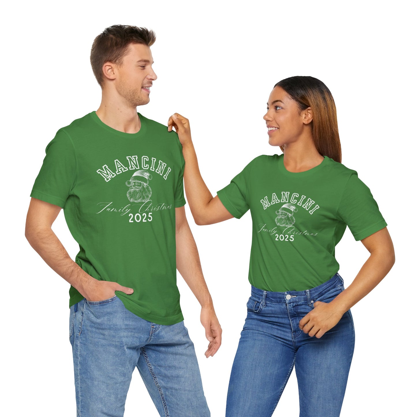 FAMILY CHRISTMAS- SANTA- Unisex Jersey Short Sleeve Tee