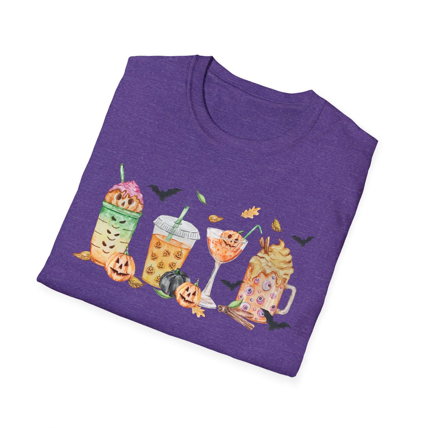 Halloween Beverage Themed T-Shirt- Unisex Softstlye
