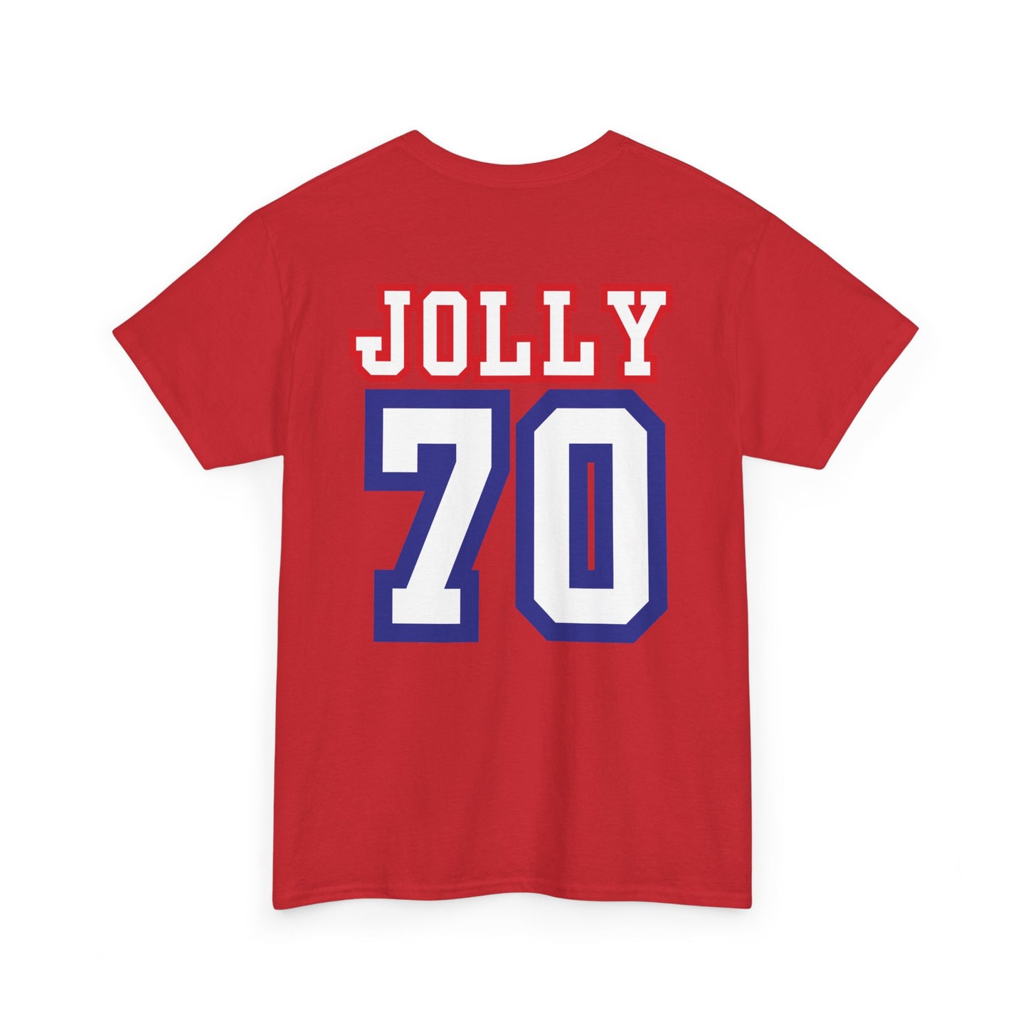 Custom- Jolly- Grandpa's Biggest Fan Unisex Heavy Cotton Tee - Patriotic Family Shirt