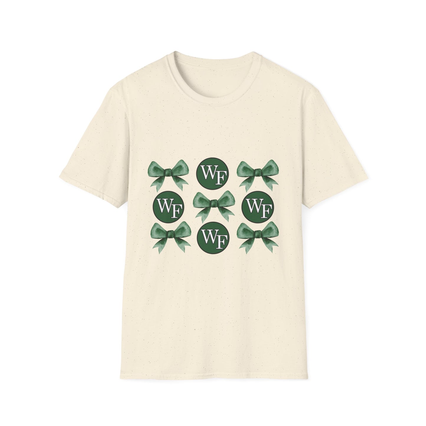 Floyd Strong Logo and Green Bow Unisex Softstyle T-Shirt - Perfect for Celebrations & Events