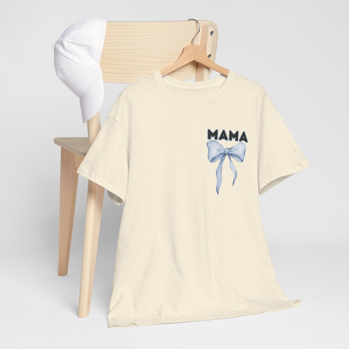 Mama Blue Bow Unisex Heavy Cotton Tee - All Day Everyday