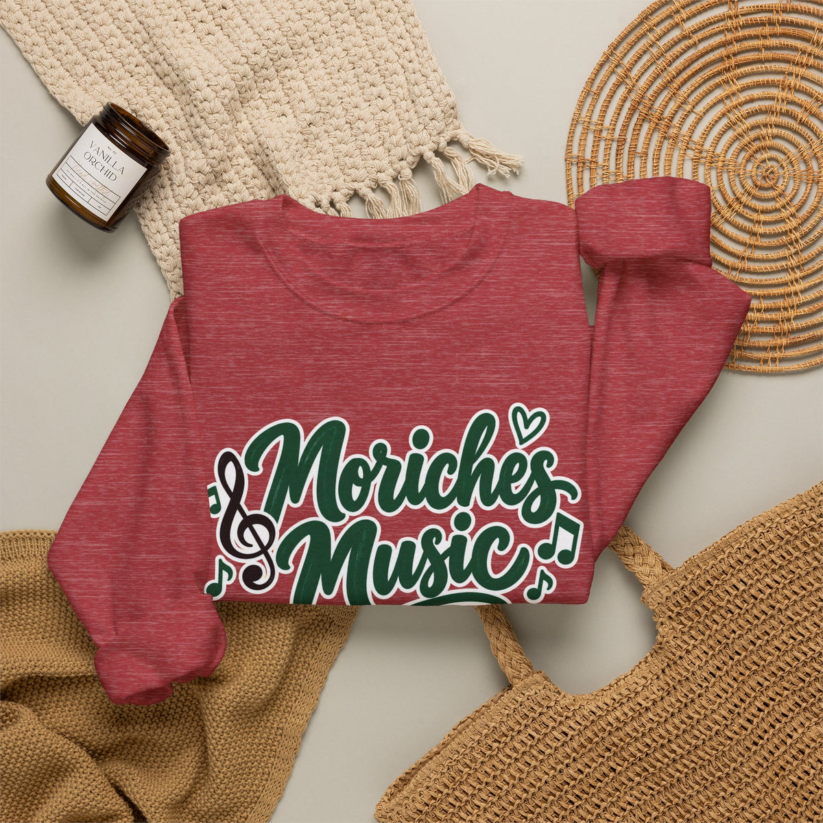 Moriches Music Sweatshirt — "Music Can Change the World" Crewneck