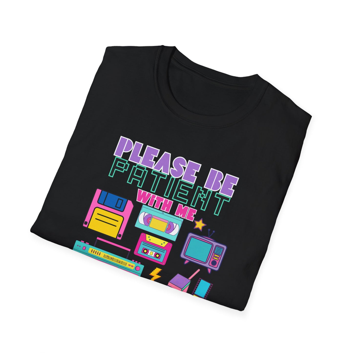 Retro 90's T-Shirt - Please Be Patient, Teacher Vintage- Unisex Graphic Tee