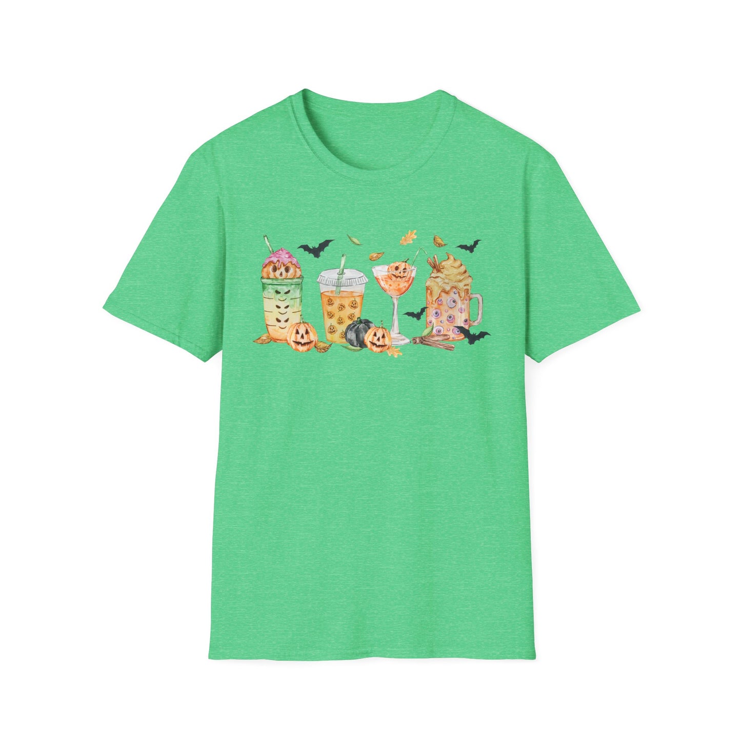 Halloween Beverage Themed T-Shirt- Unisex Softstlye
