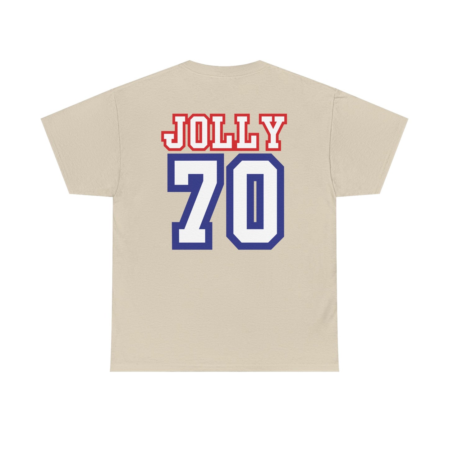 Custom- Jolly- Grandpa's Biggest Fan Unisex Heavy Cotton Tee - Patriotic Family Shirt