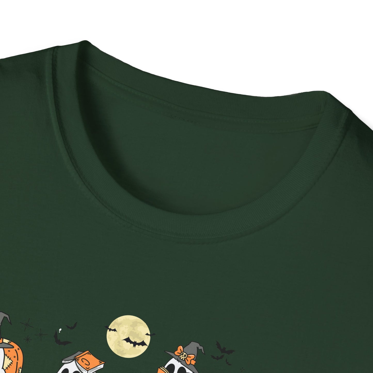 Reading Ghosts- Spooky Season, Unisex Softstyle Tee