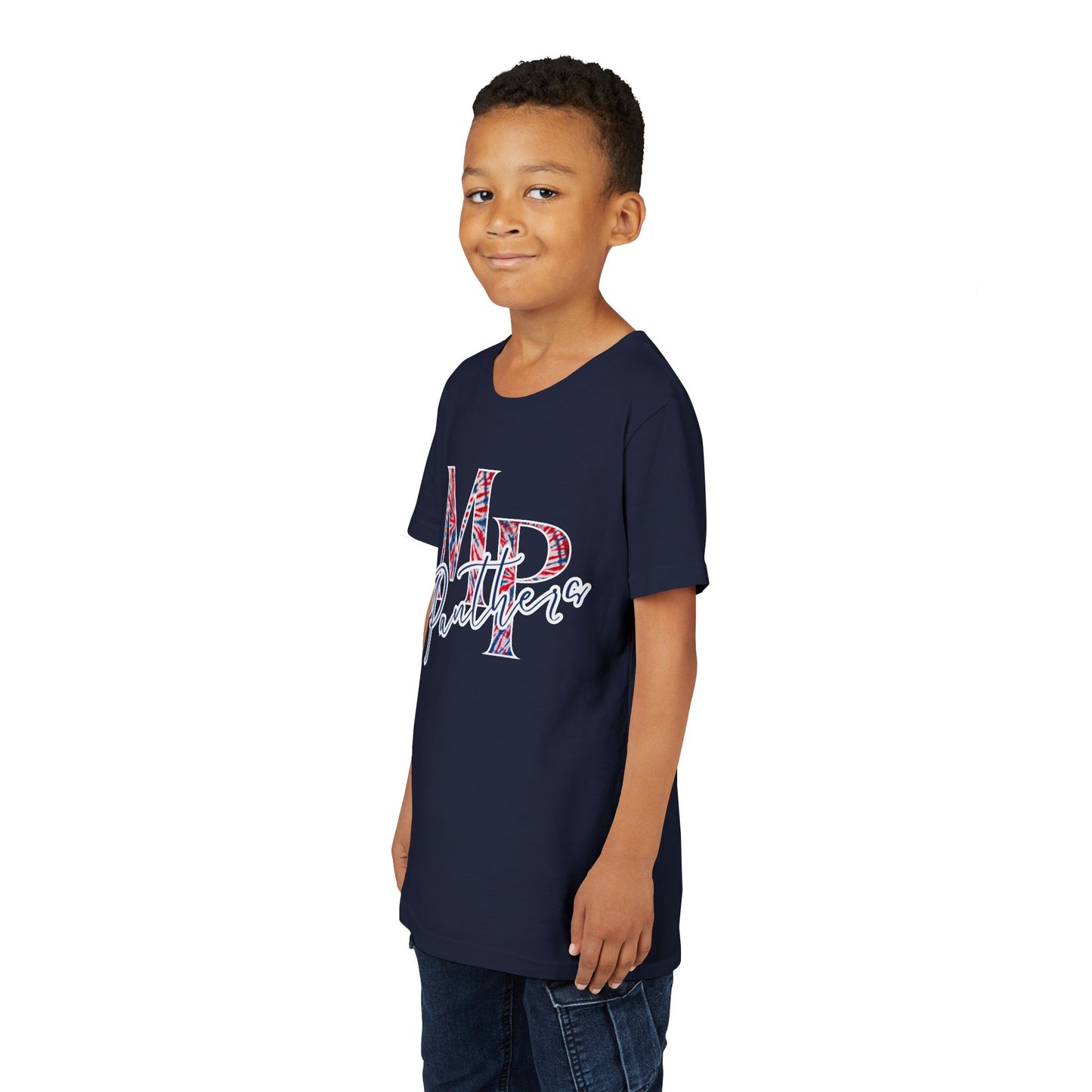 Miller Place Panthers Tie Dye MP- Youth Tee with Panther Print
