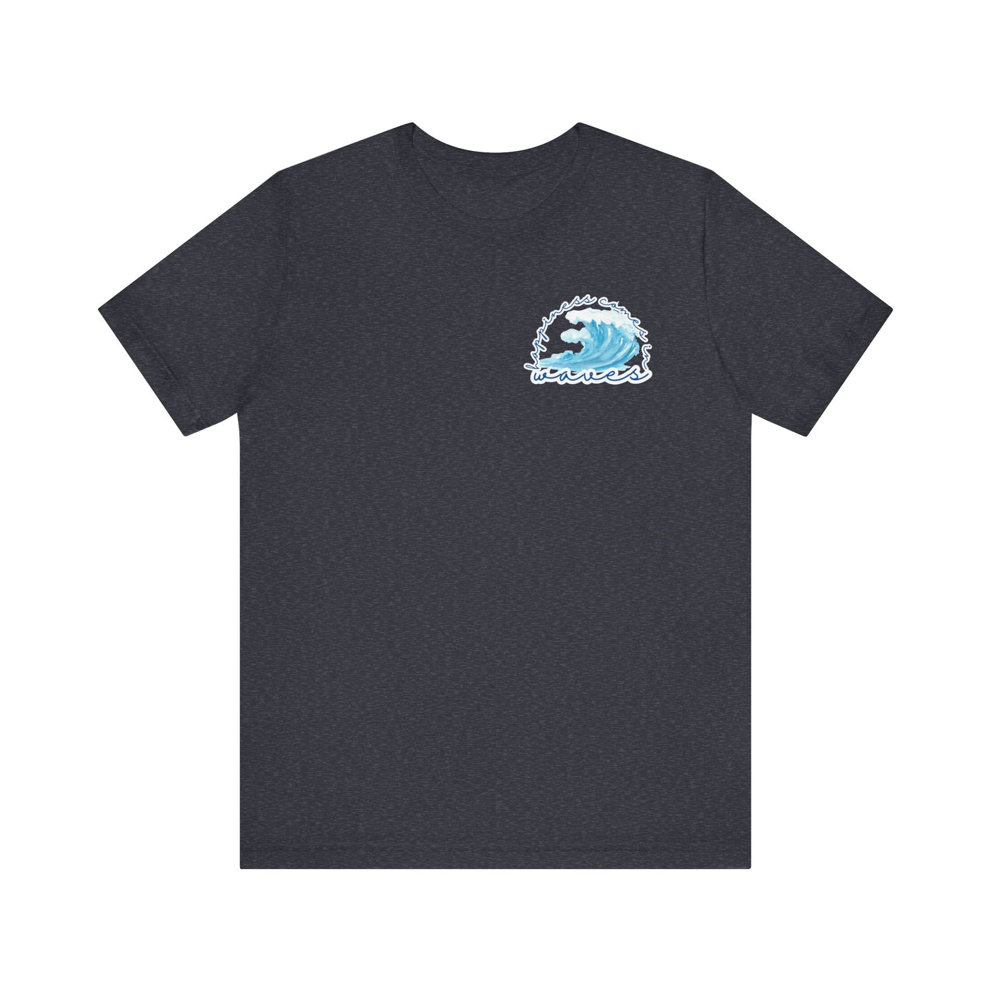 Happiness Comes in Waves -- Unisex Summer Shirt, Beachwear, Vacation Top, Summer Nights Apparel