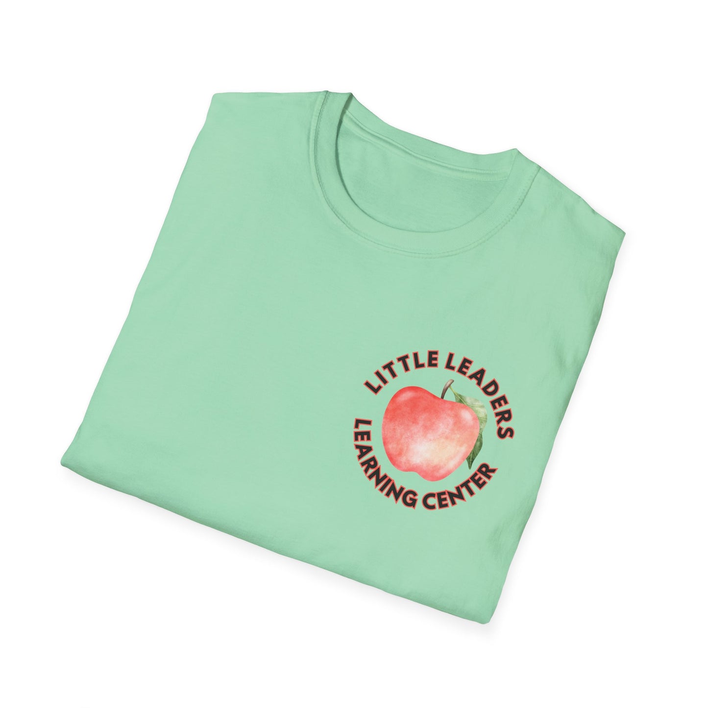 Little Leaders Teacher w/ Apple Design Unisex Softstyle T-Shirt