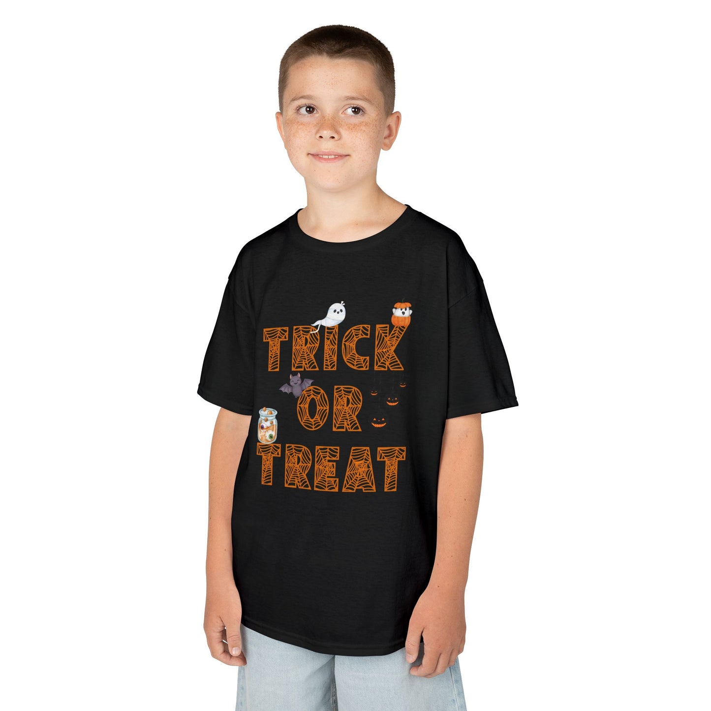 Trick or Treat Kids Tee, Halloween Shirt for Kids