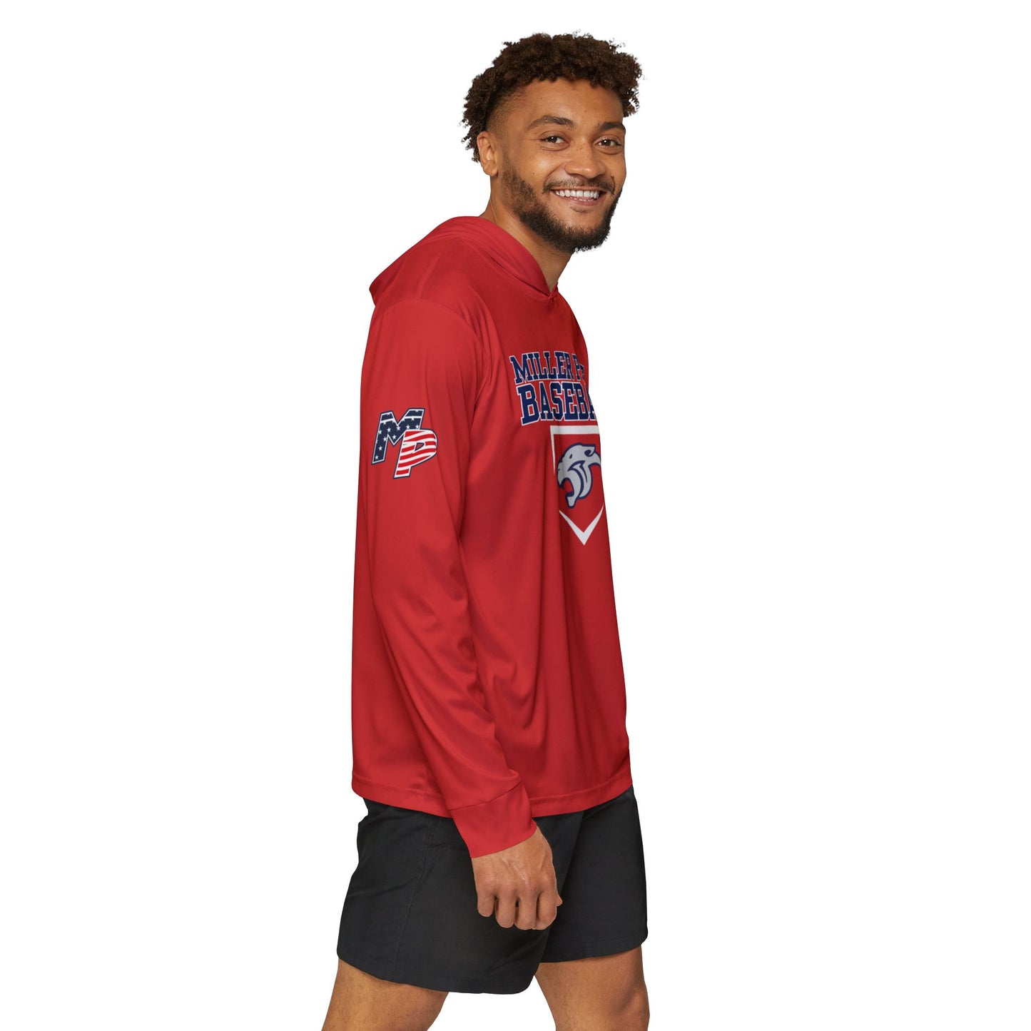MP Baseball Warmup Hoodie (RED)- Diamond Club