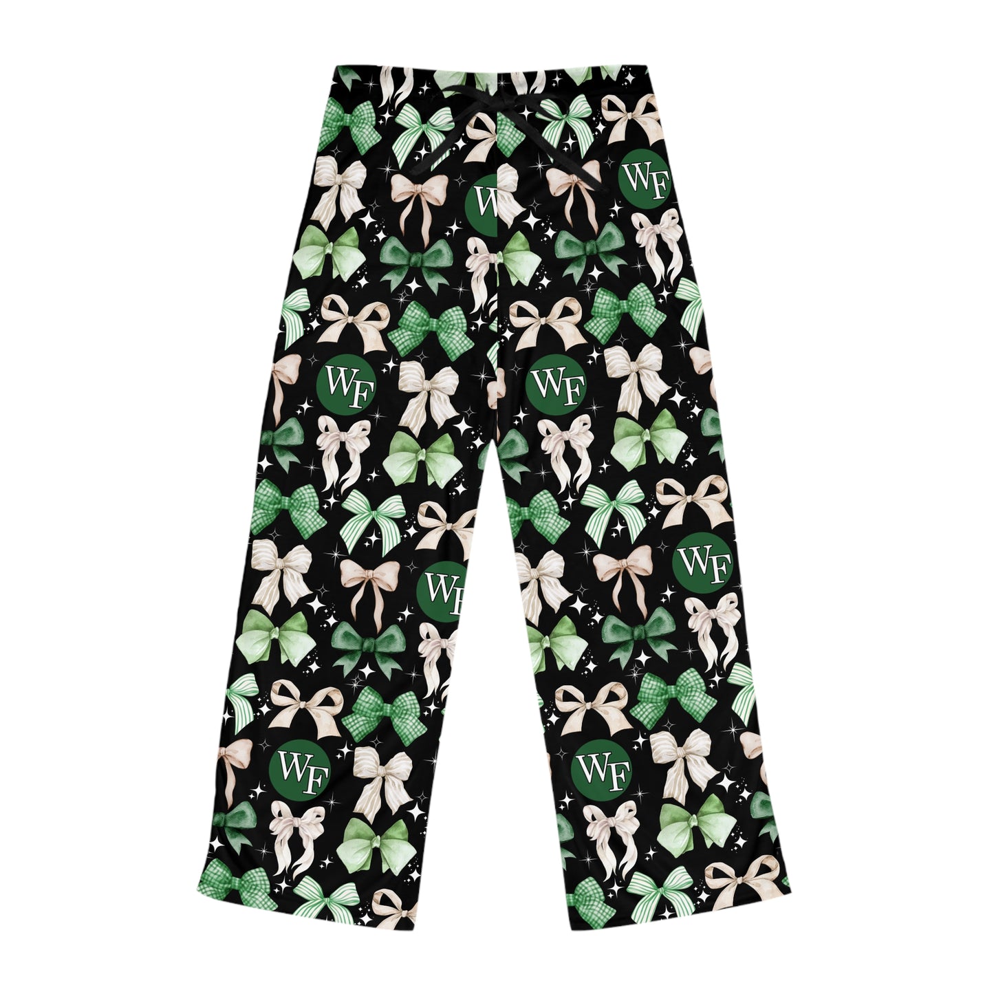 Floyd Strong Green Bow Design Chic Women's Pajama Pants  - Perfect for Cozy Nights and Pajama Days