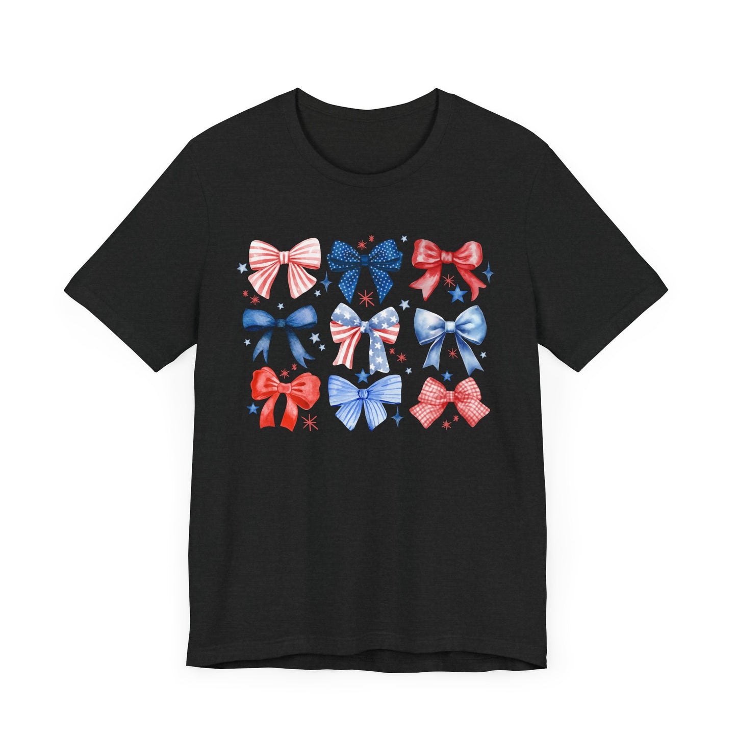 Patriotic Bow Print Tee - Holiday