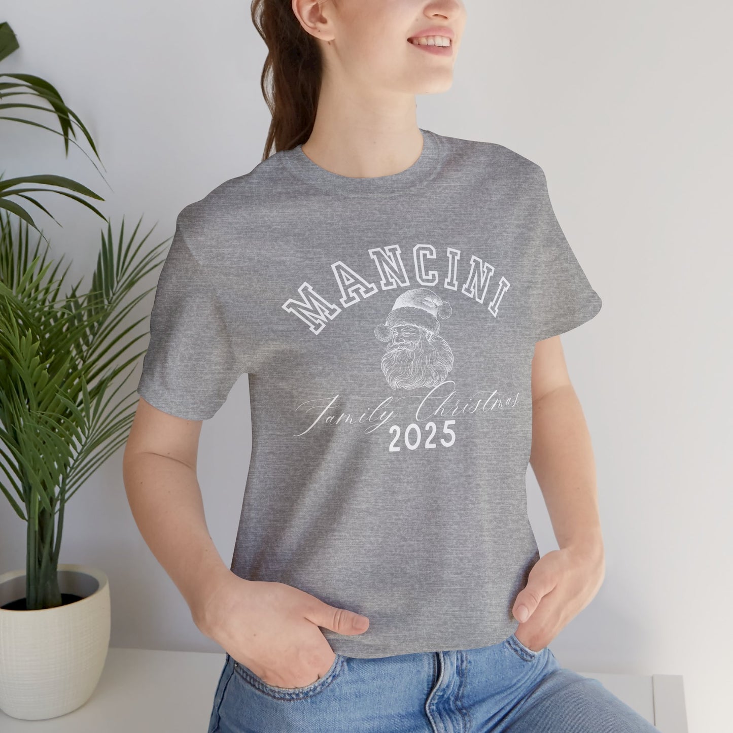 FAMILY CHRISTMAS- SANTA- Unisex Jersey Short Sleeve Tee