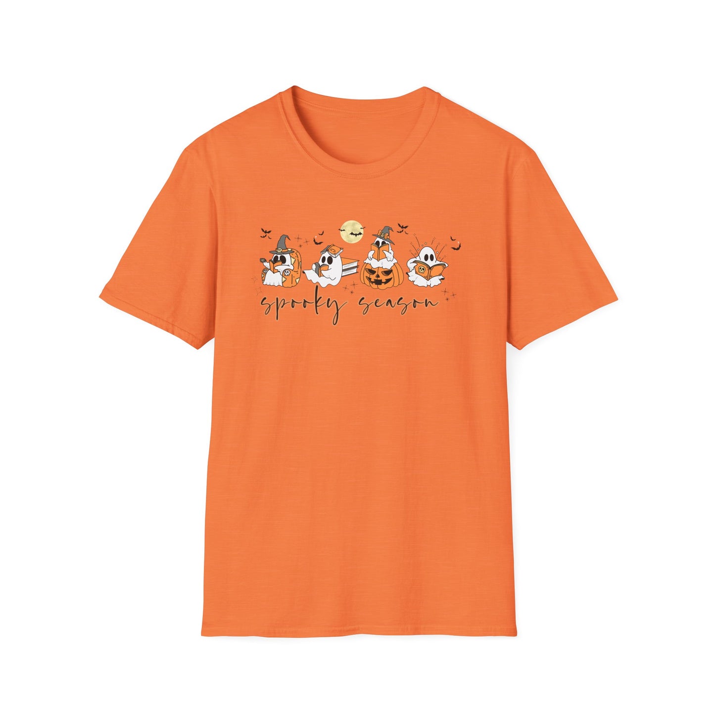 Reading Ghosts- Spooky Season, Unisex Softstyle Tee