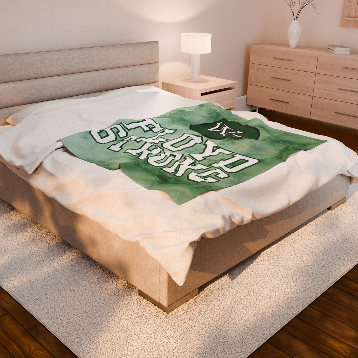 Floyd Strong Velveteen Plush Blanket - Soft, Cozy Throw for Comfort & Support