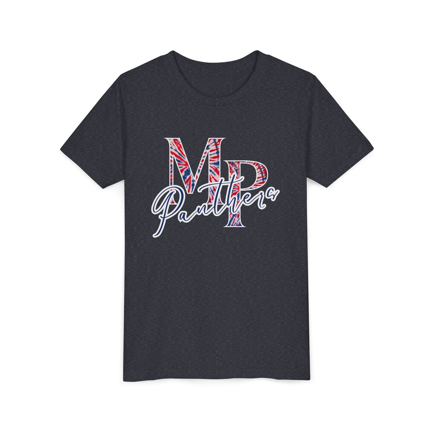 Miller Place Panthers Tie Dye MP- Youth Tee with Panther Print