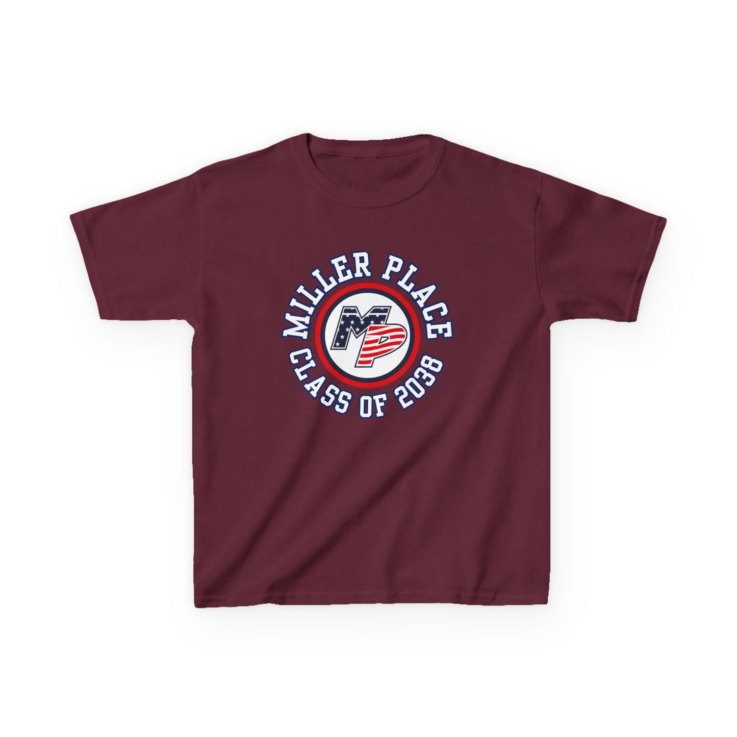 Miller Place Class of 2038 Kids Heavy Cotton Tee