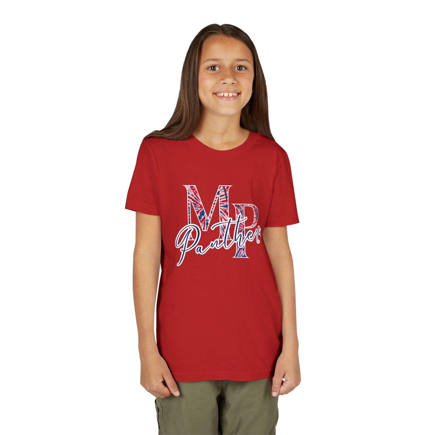 Miller Place Panthers Tie Dye MP- Youth Tee with Panther Print