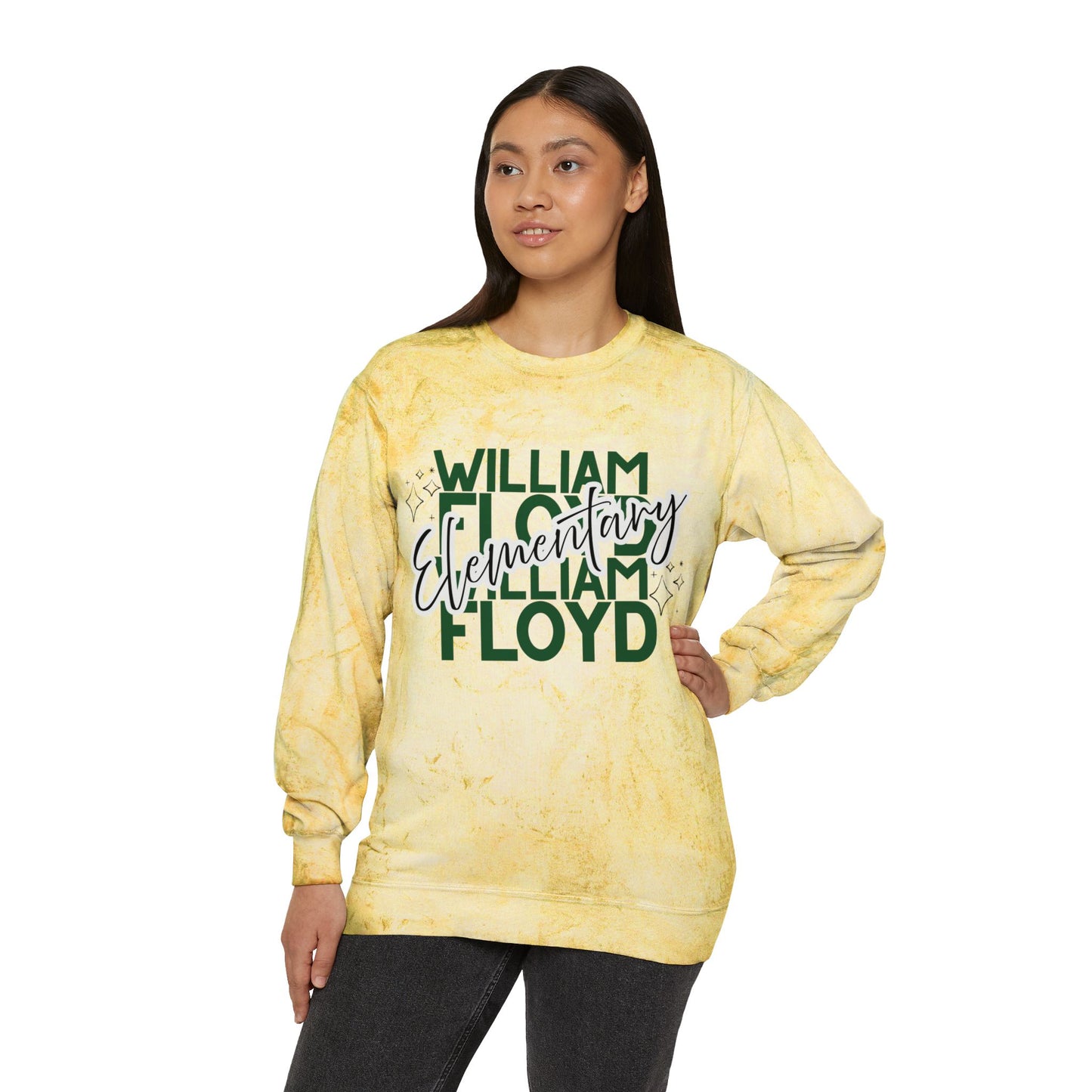 WFE Color Blast Crewneck Sweatshirt for School Spirit | 'Expect Success'