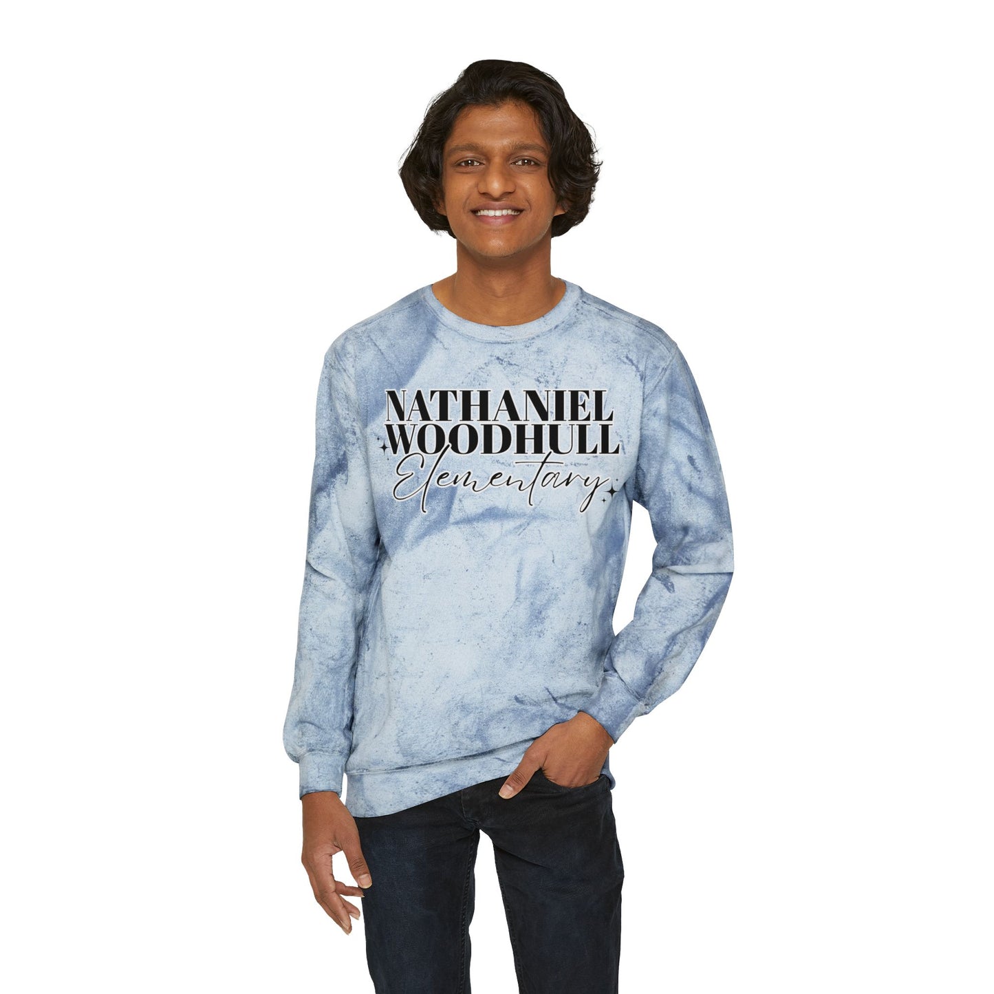 Woodhull Elementary Color Blast Crewneck Sweatshirt - Unisex