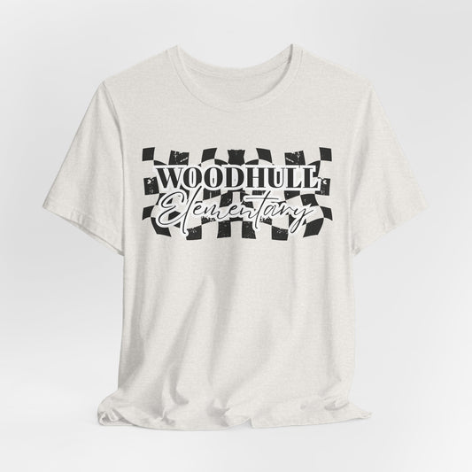 Woodhull Checkered Logo Unisex Jersey Tee