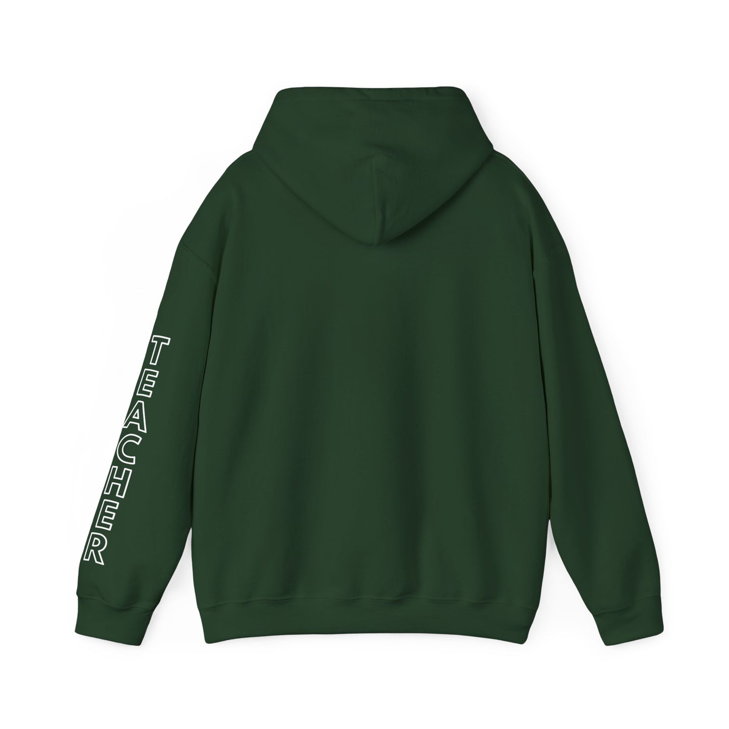 Moriches Teacher Simple Design Hoodie w/ Teacher on Sleeve - Cozy Unisex Sweatshirt