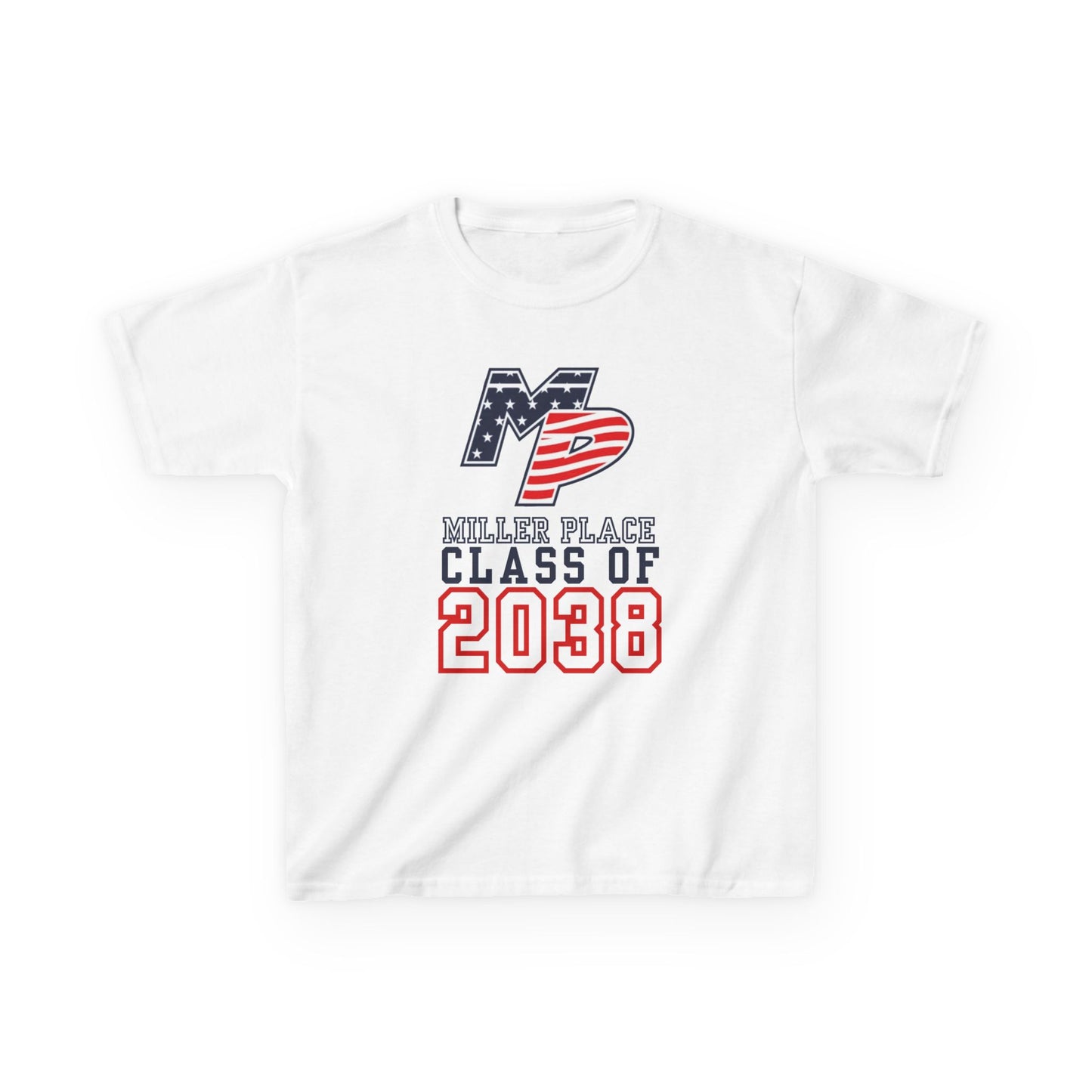Miller Place Class of 2038 Kids Heavy Cotton Tee