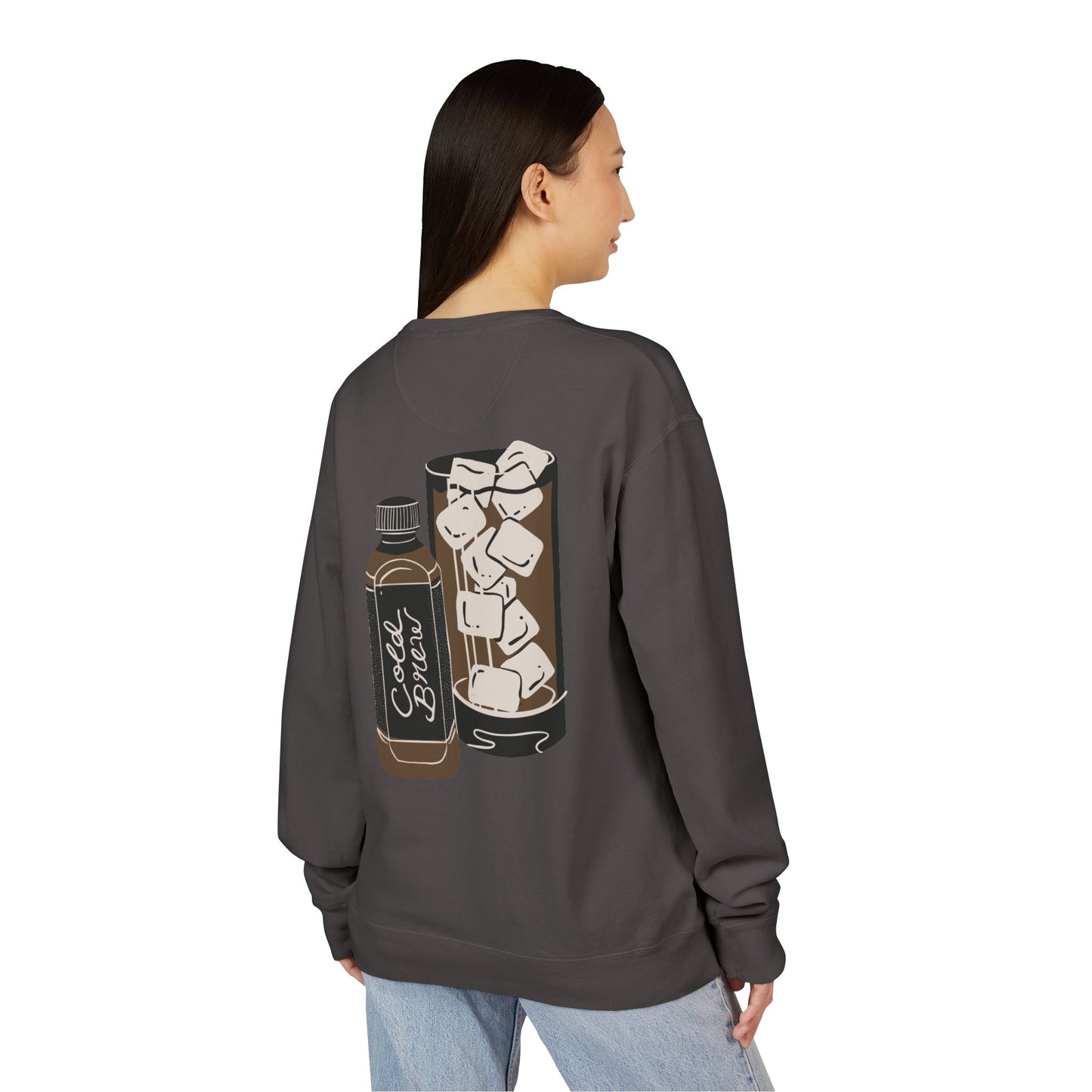 Cold Brew Crew Garment Dyed Sweatshirt, Coffee Lovers Apparel