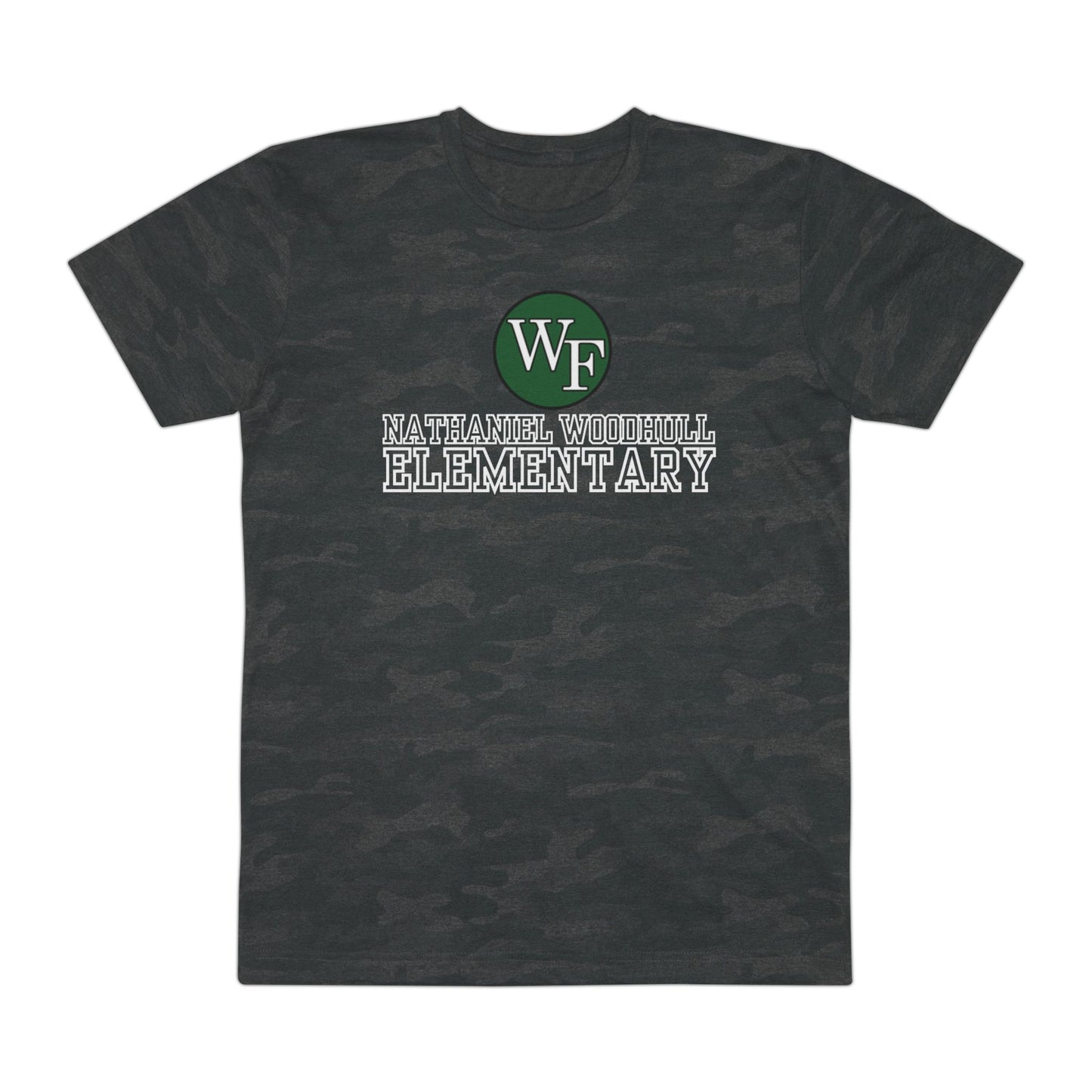 Woodhull Men's Fine Jersey Tee - ALL CAPS BACK- (Fun Prints), School Spirit Shirt