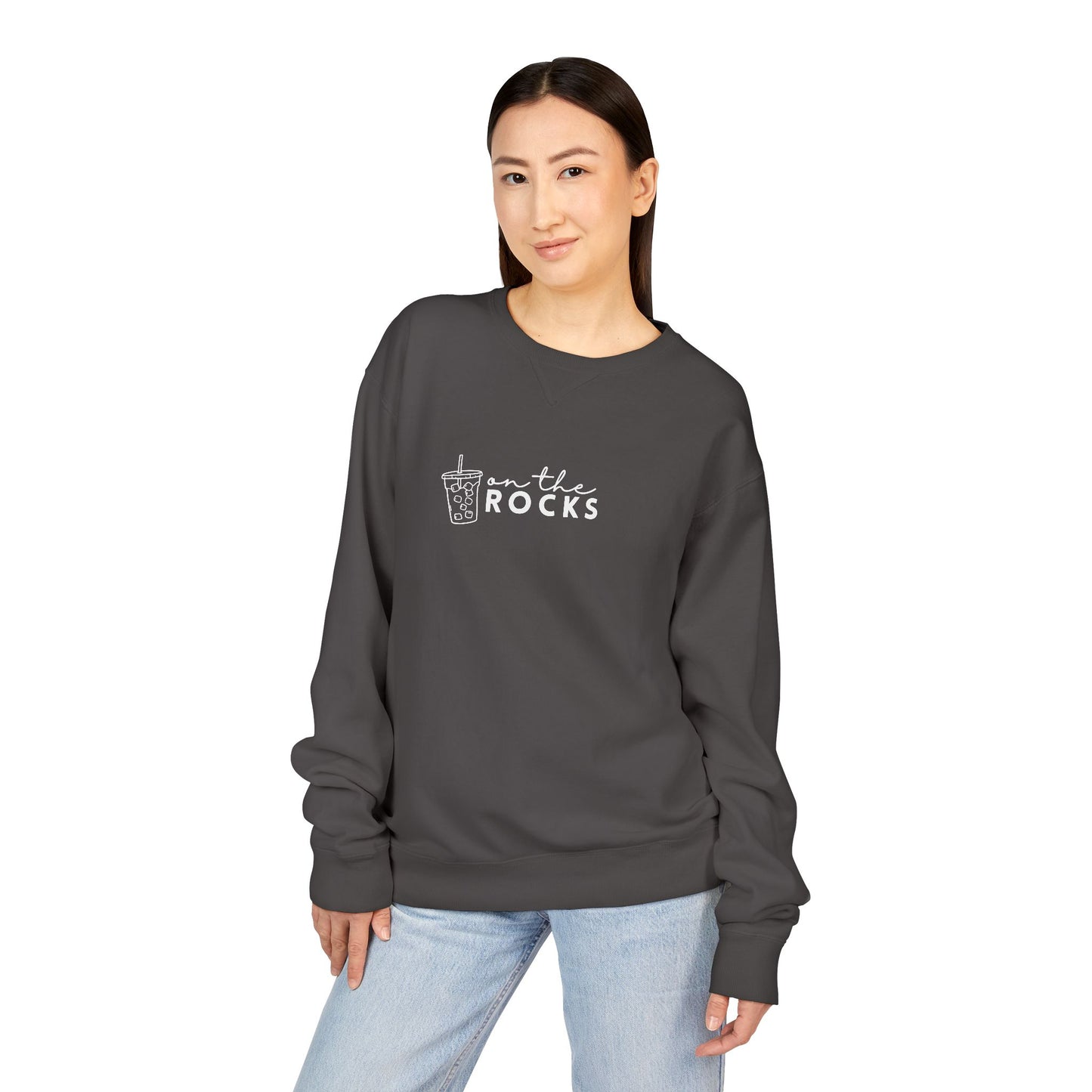 Coffee Lovers Garment Dyed Sweatshirt, Iced Coffee Club Apparel