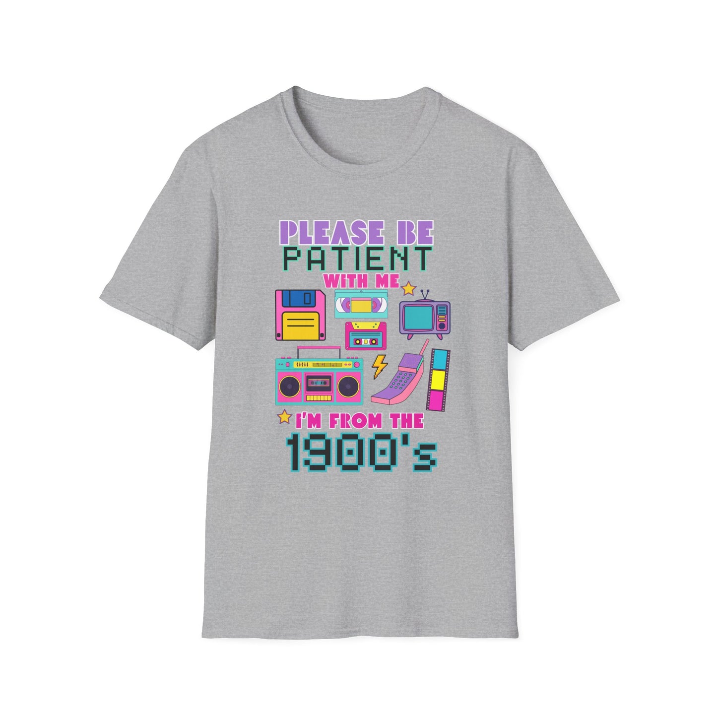 Retro 90's T-Shirt - Please Be Patient, Teacher Vintage- Unisex Graphic Tee