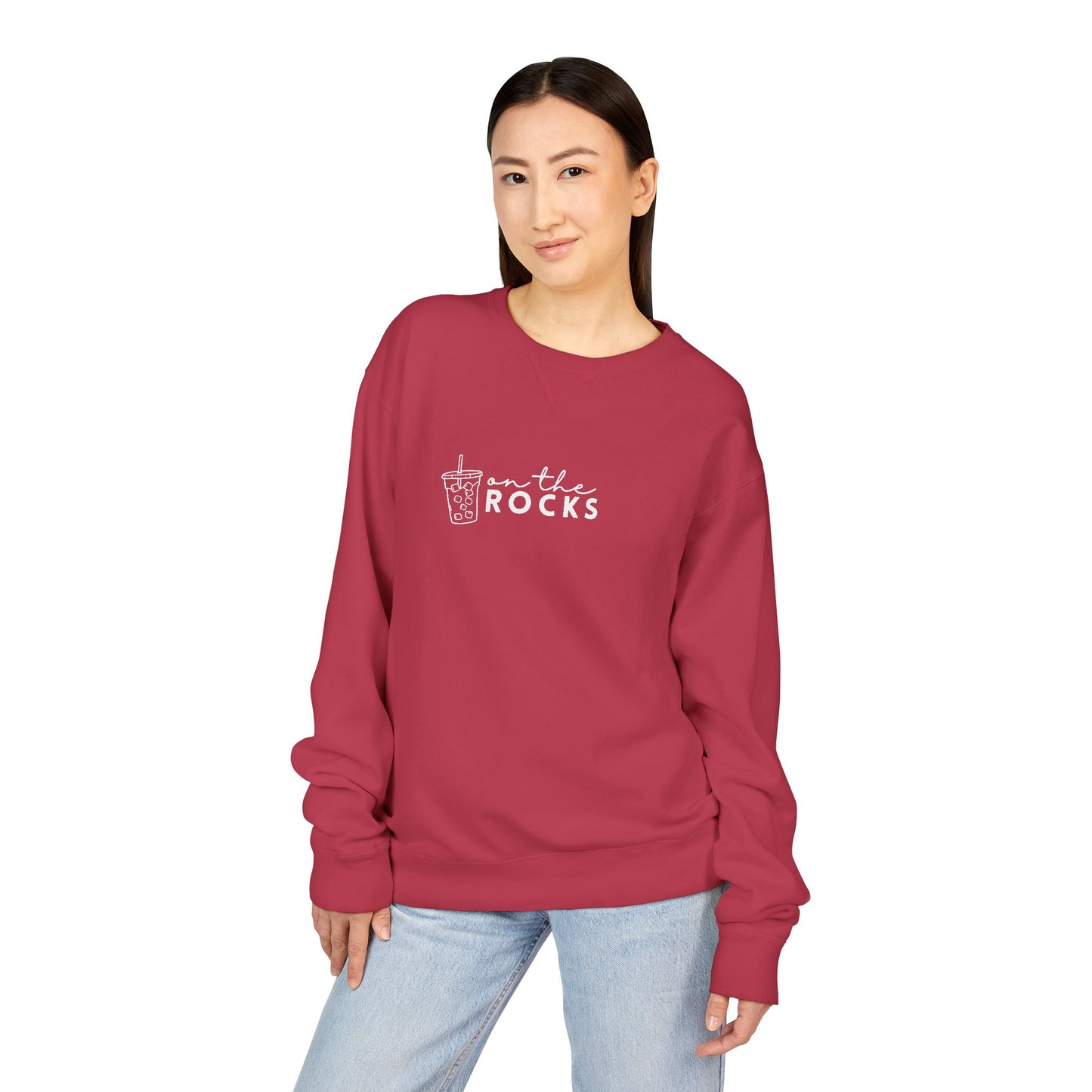 Coffee Lovers Garment Dyed Sweatshirt, Iced Coffee Club Apparel